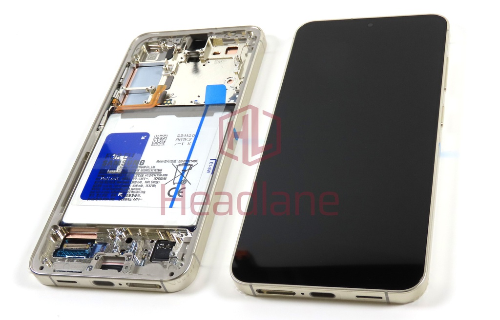 Samsung SM-S921 Galaxy S24 LCD Display / Screen + Touch + Battery - Amber Yellow