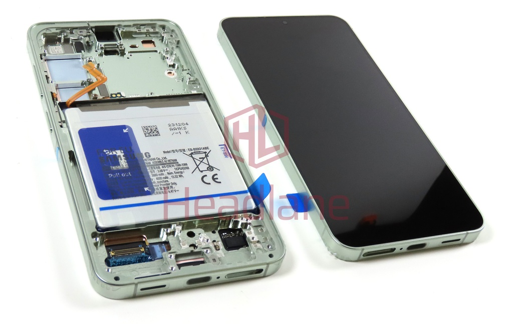 Samsung SM-S921 Galaxy S24 LCD Display / Screen + Touch + Battery - Jade Green