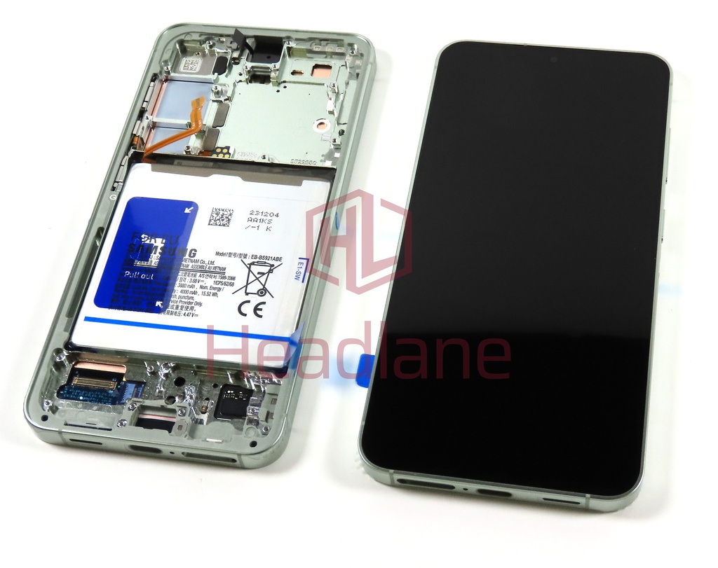 Samsung SM-S921 Galaxy S24 LCD Display / Screen + Touch + Battery - Jade Green