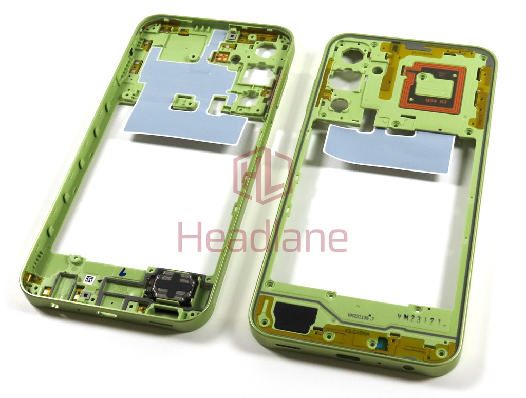 Samsung SM-A256 Galaxy A25 5G Middle Cover / Chassis - Yellow