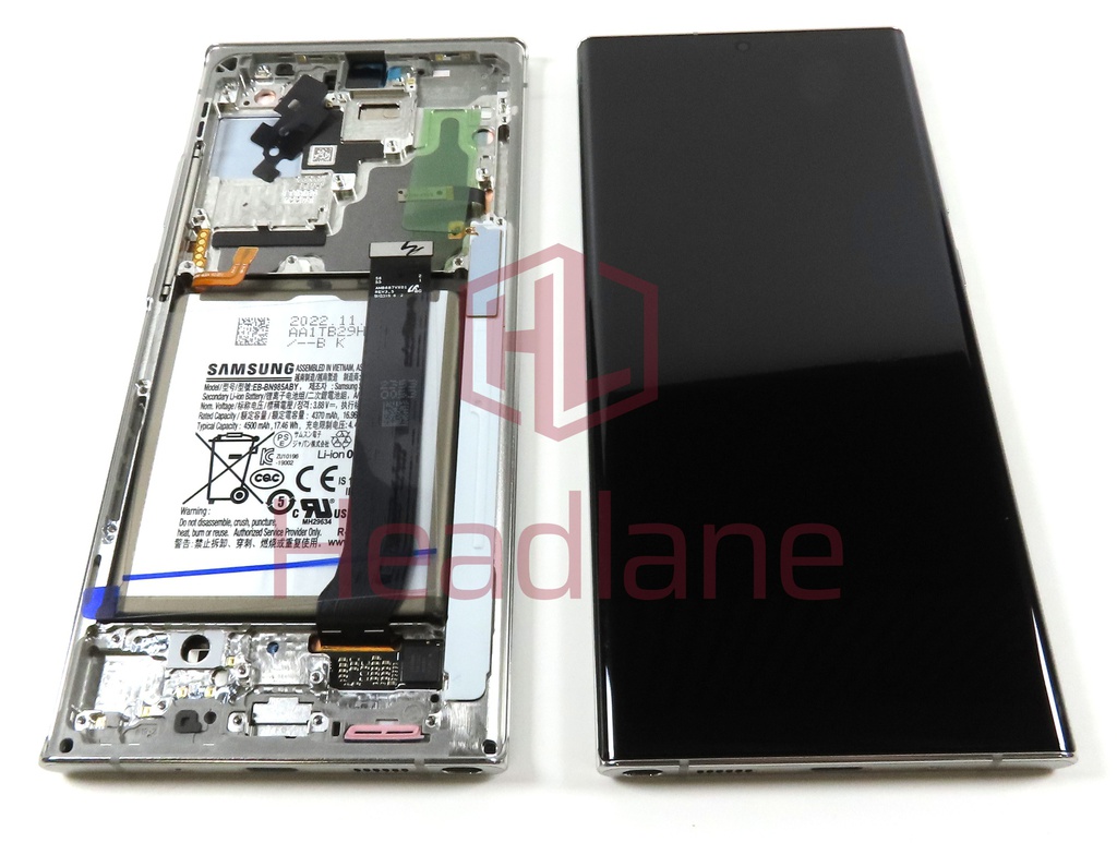 Samsung SM-N986 N985 Galaxy Note 20 Ultra 5G /4G LCD Display / Screen + Touch + Battery - White (No Camera)