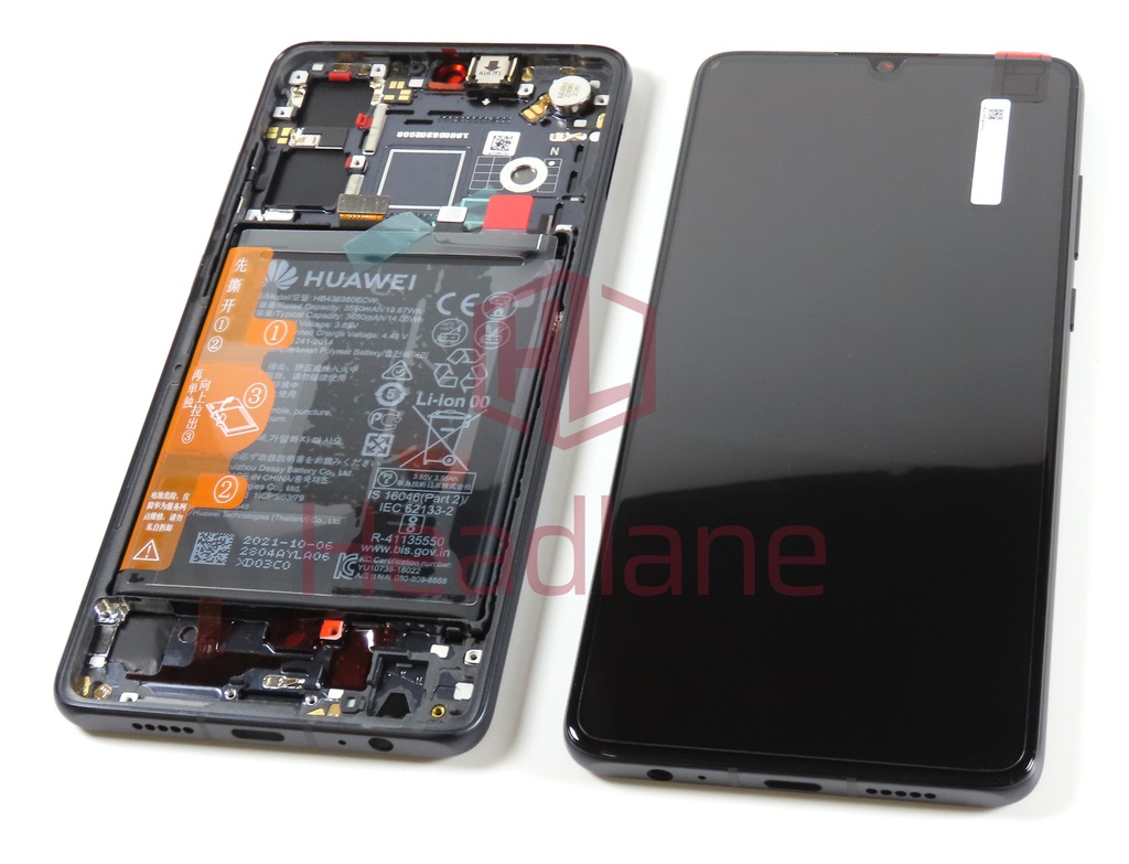 Huawei P30 LCD Display / Screen + Touch + Battery Assembly - Black (New Version)