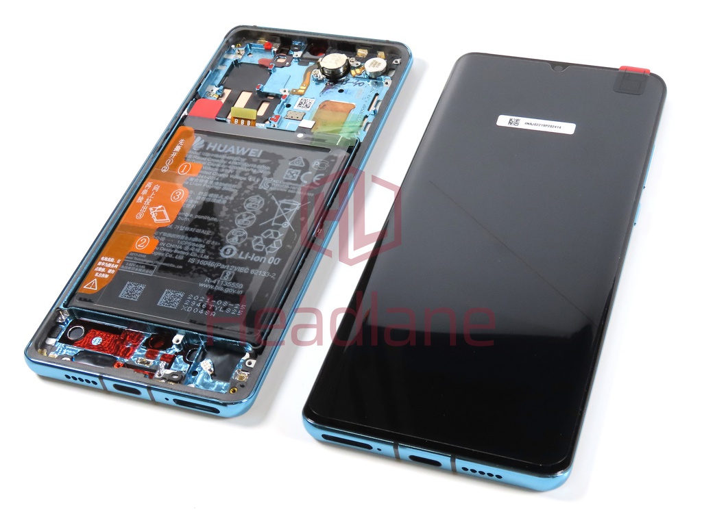 Huawei P30 Pro LCD Display / Screen + Touch + HB486486ECW Battery - Aurora Blue (B Grade)