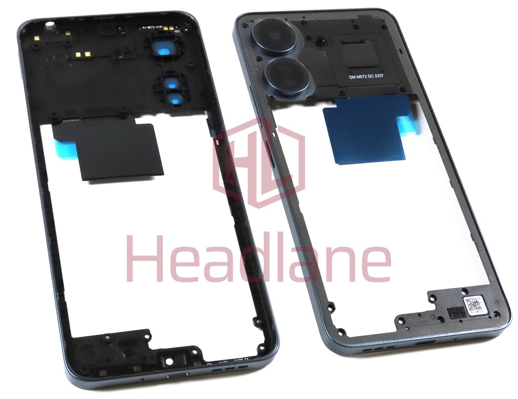 Xiaomi Poco C65 Middle Cover / Chassis - Dusty Blue