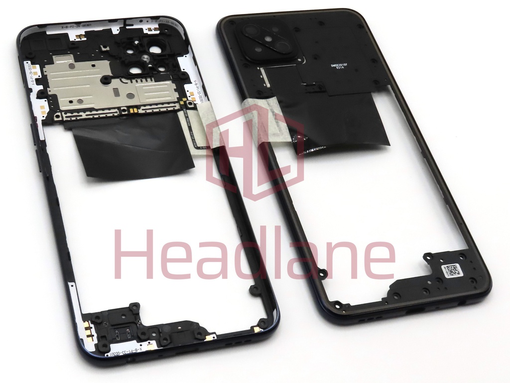 Oppo CPH2065 Reno4 Z 5G Middle Cover / Chassis - Black
