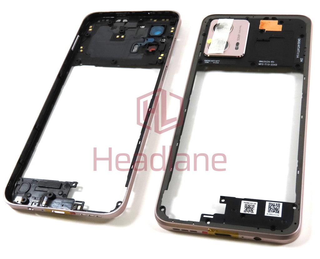 Motorola XT2335 Moto G53 Back / Middle Cover / Chassis - Pink