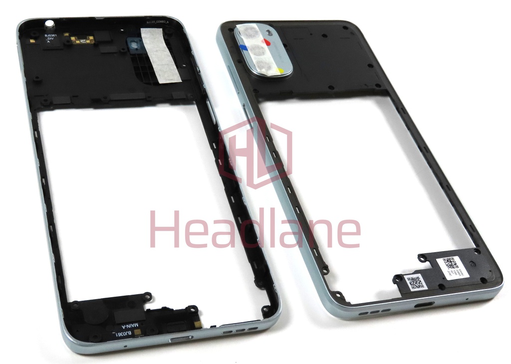 Motorola XT2227 Moto E32 Middle Cover / Chassis - Silver