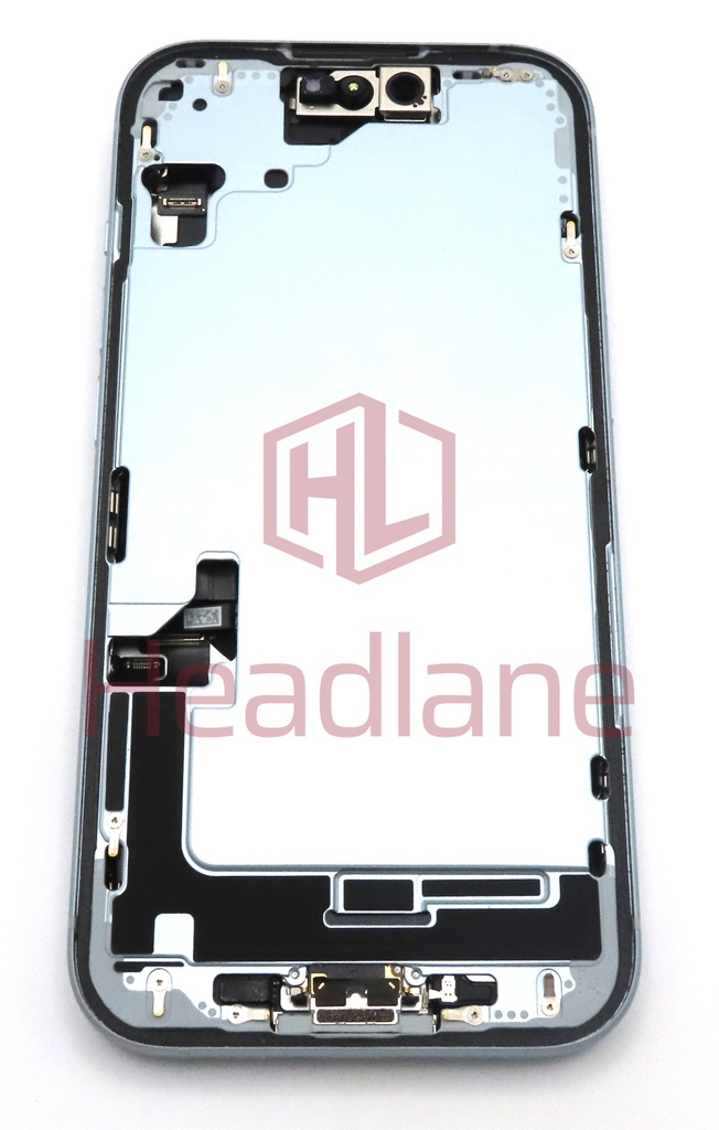 iPhone 15 Back / Battery Cover + Small Parts - Blue (Pulled - Grade A)