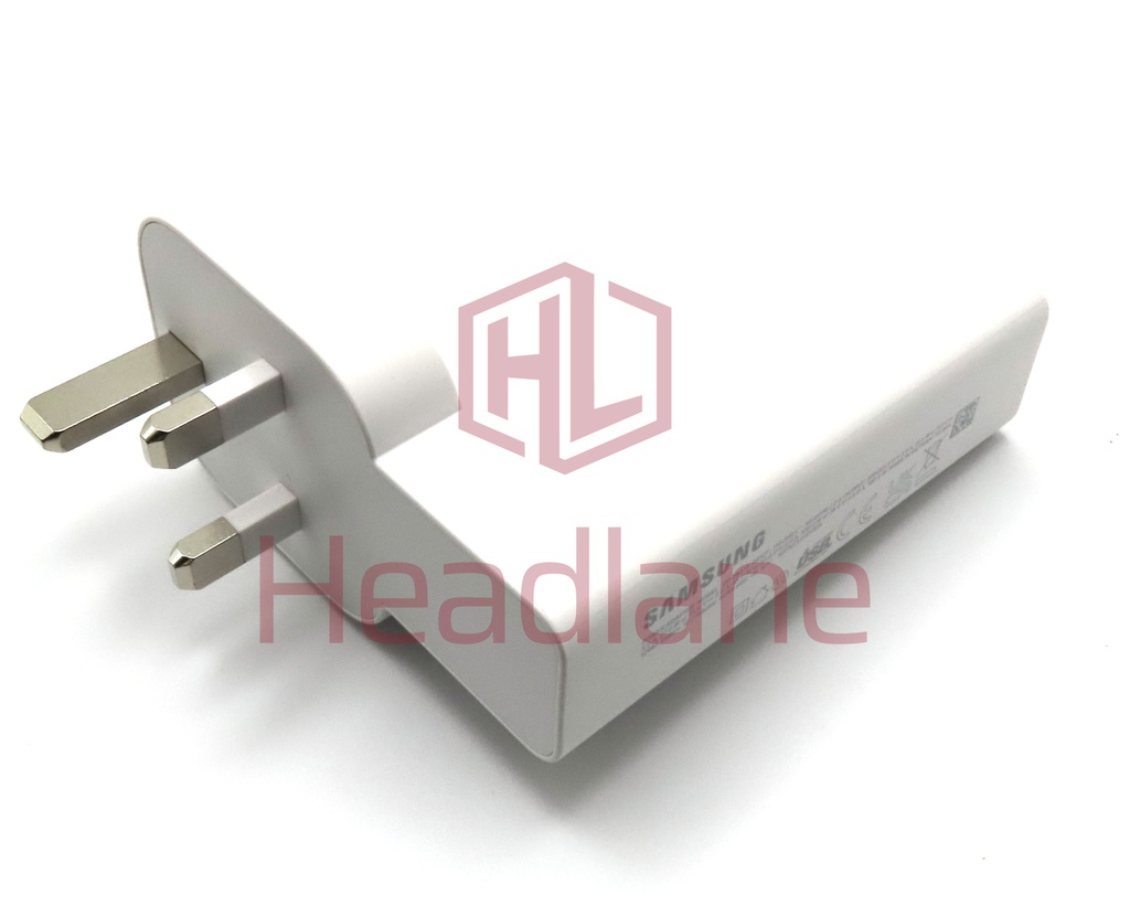 Samsung NP960XGL Galaxy Book4 Ultra 16&quot; EP-TB410 140W USB-C Charger Head - White (UK 3 Pin)