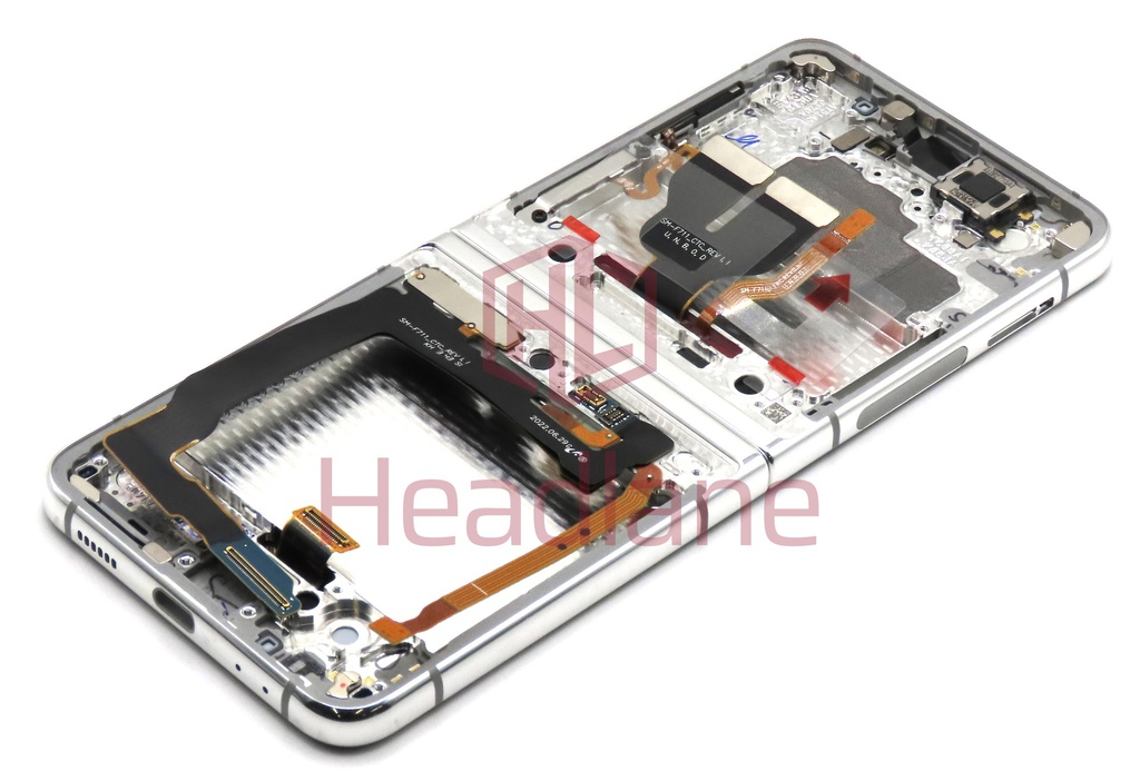 Samsung SM-F711 Galaxy Z Flip3 5G LCD Display / Screen + Touch - Bespoke Silver (No Camera)