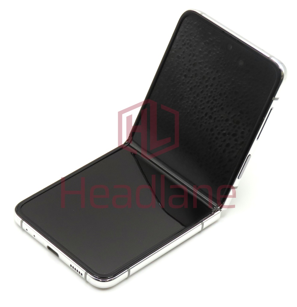 Samsung SM-F711 Galaxy Z Flip3 5G LCD Display / Screen + Touch - Bespoke Silver (No Camera)