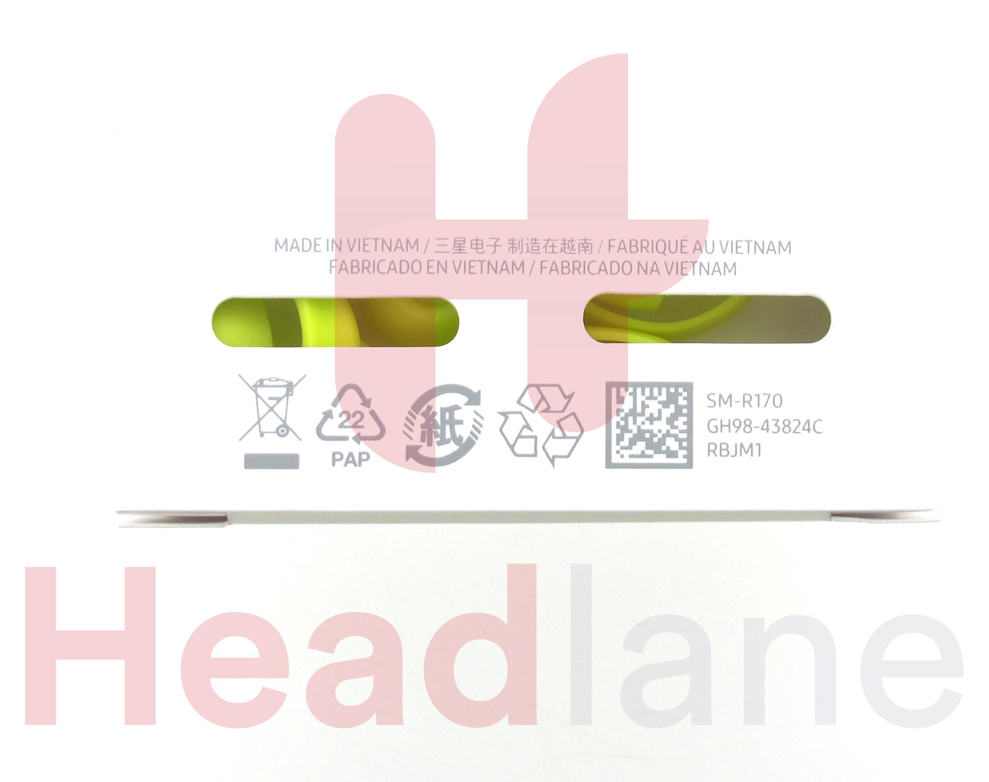 Samsung SM-R170 Galaxy Buds (2019) Rubber Tip Box - Yellow