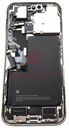 iPhone 14 Pro Max Back / Battery Cover + Small Parts - Silver (Pulled - Grade B)