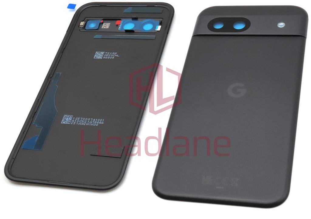 Google Pixel 8a Back / Battery Cover - Obsidian / Black