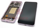 Samsung SM-A556 Galaxy A55 5G LCD Display / Screen + Touch + Frame - Pink (Awesome Lilac) (Assembled)