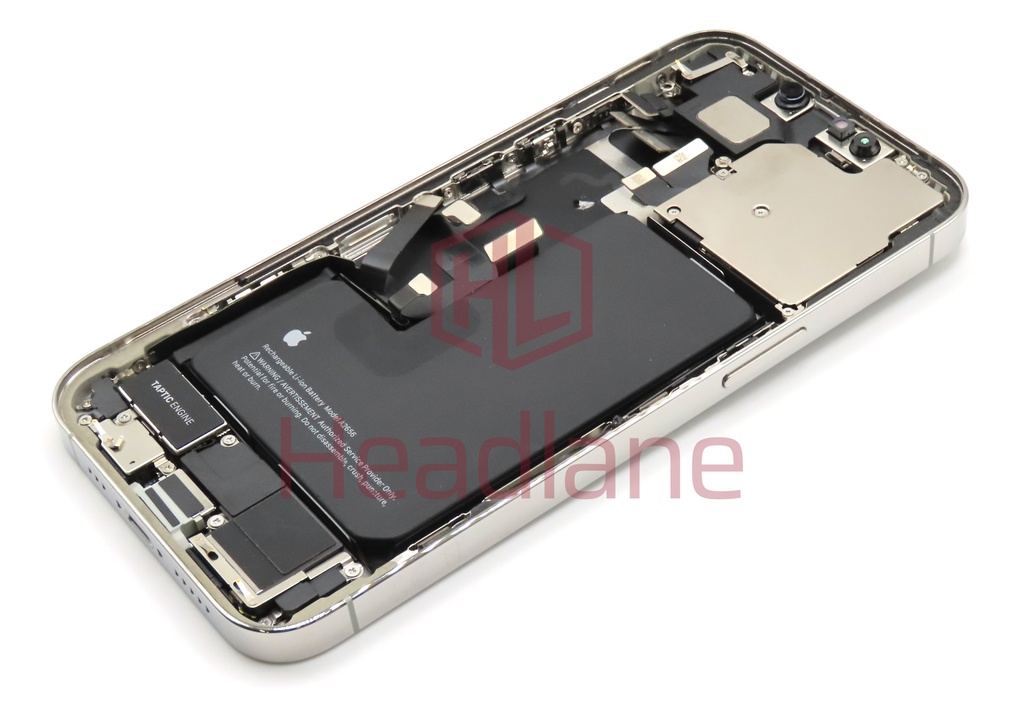 iPhone 13 Pro Back / Battery Cover + Small Parts - Silver (Pulled - Grade B)