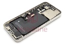 iPhone 13 Pro Back / Battery Cover + Small Parts - Silver (Pulled - Grade B)