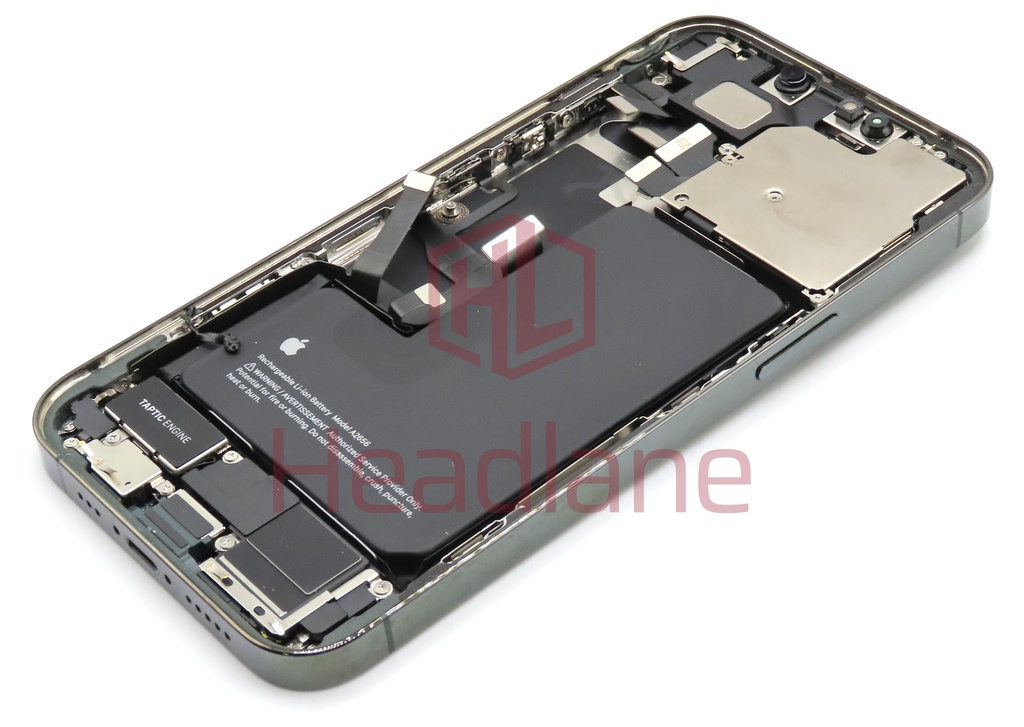 iPhone 13 Pro Back / Battery Cover + Small Parts - Green (Pulled - Grade A)