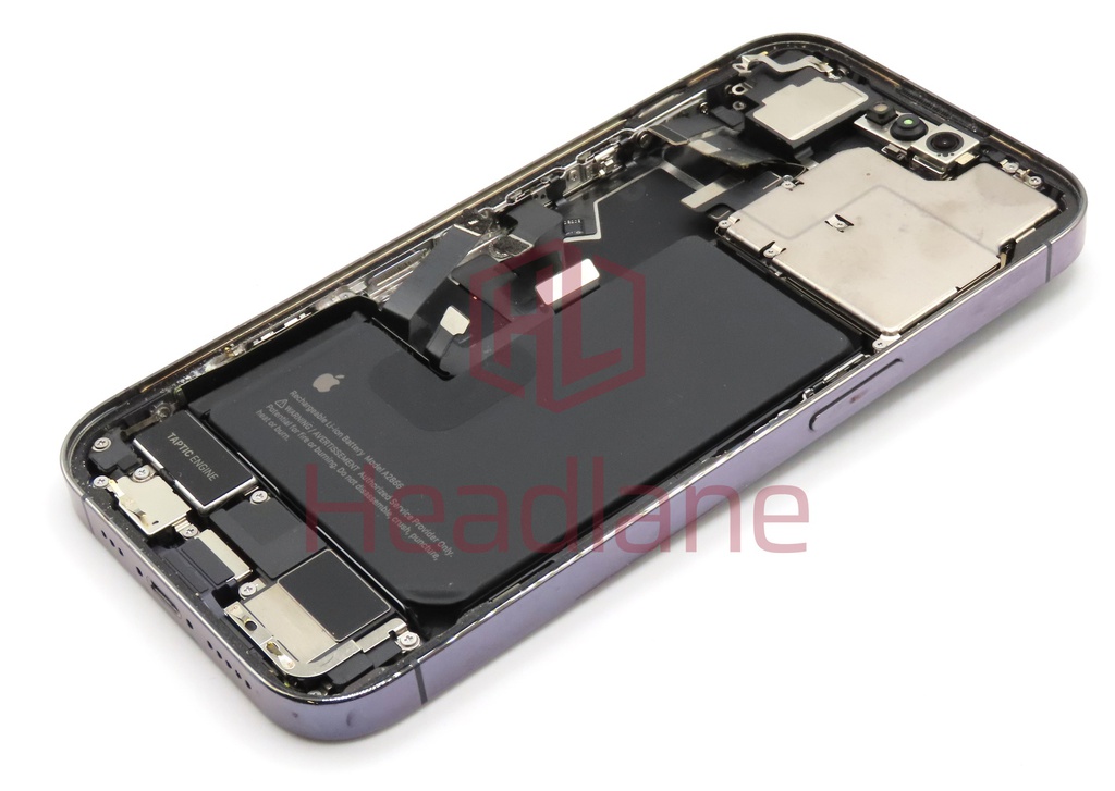 iPhone 14 Pro Back / Battery Cover + Small Parts - Purple (Pulled - Grade C)