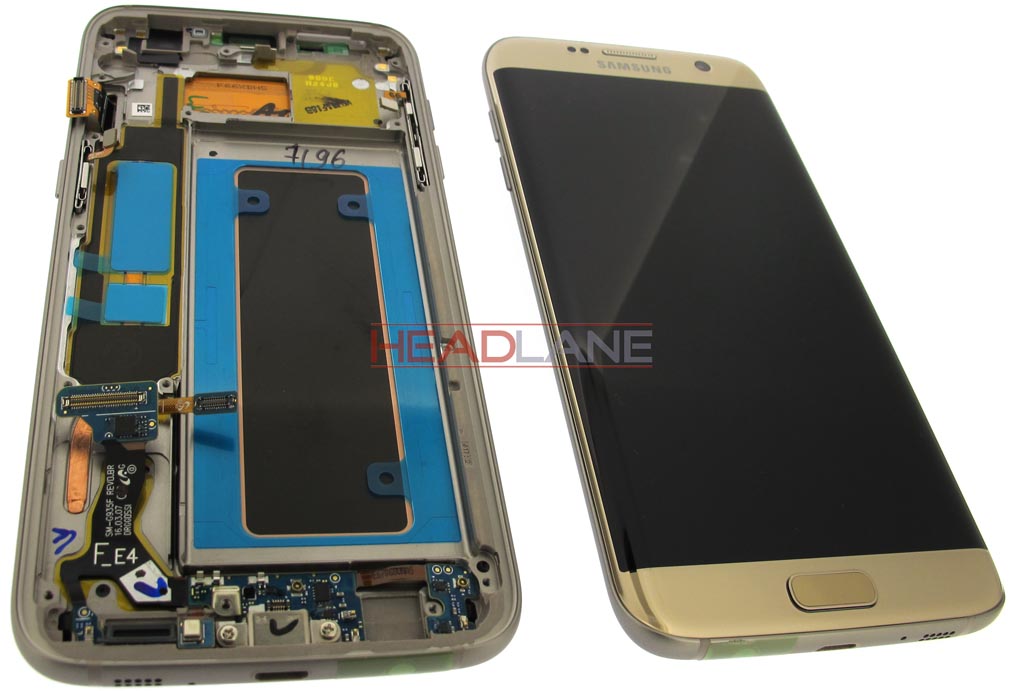 Samsung SM-G935F Galaxy S7 Edge LCD Display / Screen + Touch - Gold