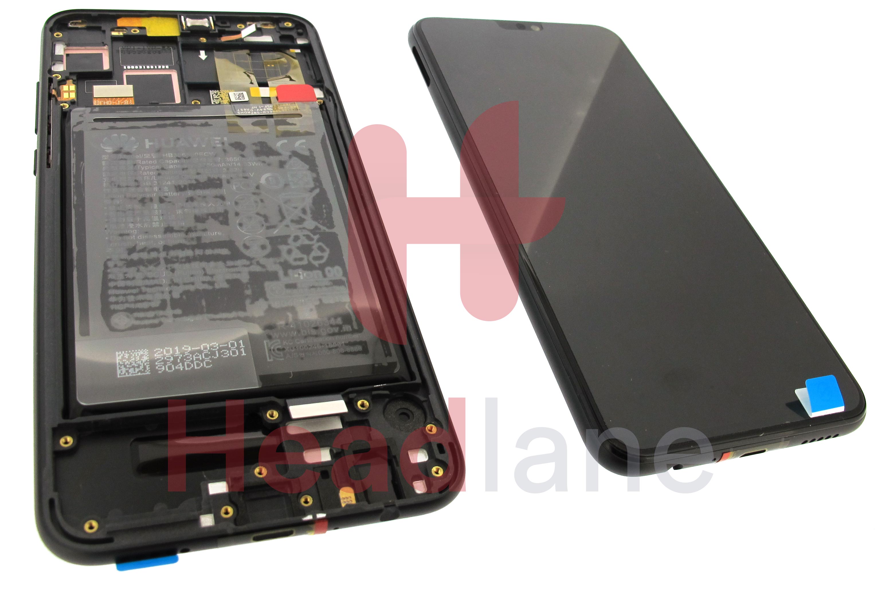 Huawei Honor 8X LCD Display / Screen + Touch + Battery Assembly - Black