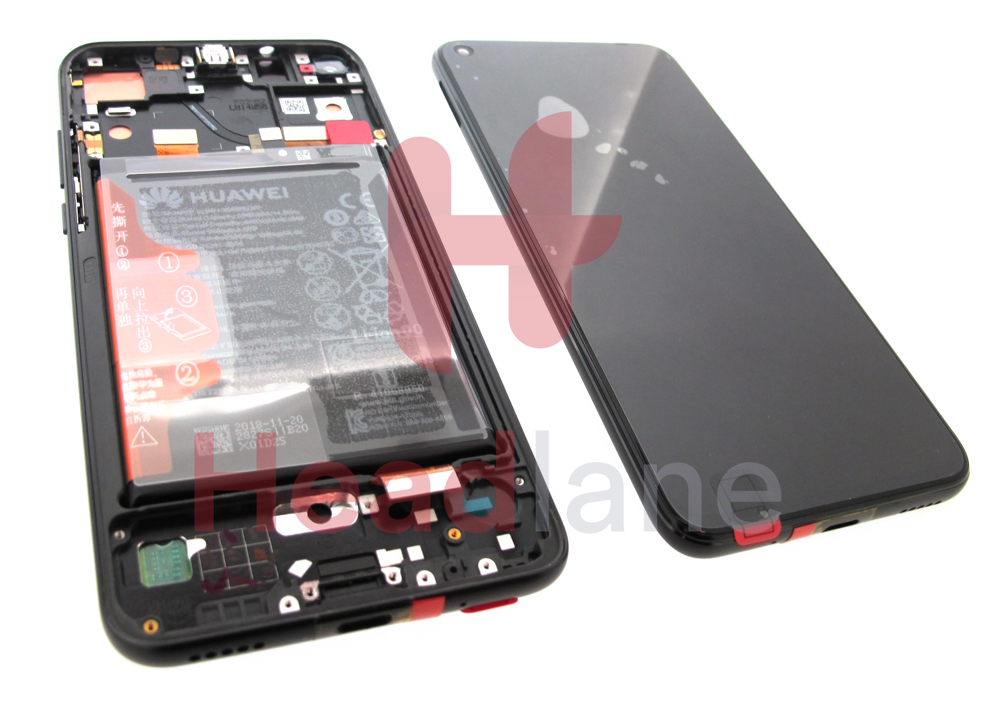 Huawei Honor View 20 LCD Display / Screen + Touch + Battery Assembly - Black