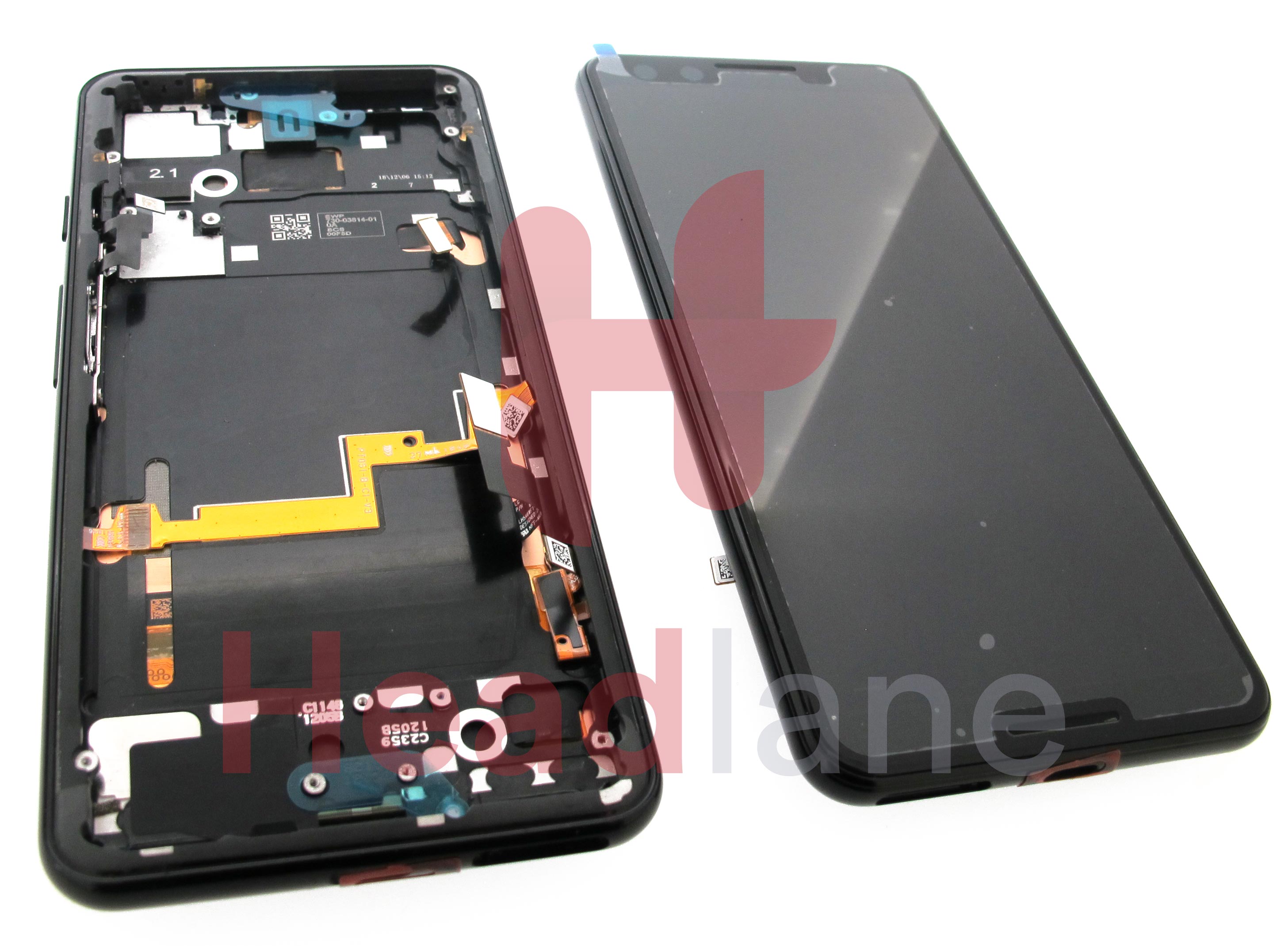 Google Pixel 3 LCD Display / Screen + Touch - Just Black