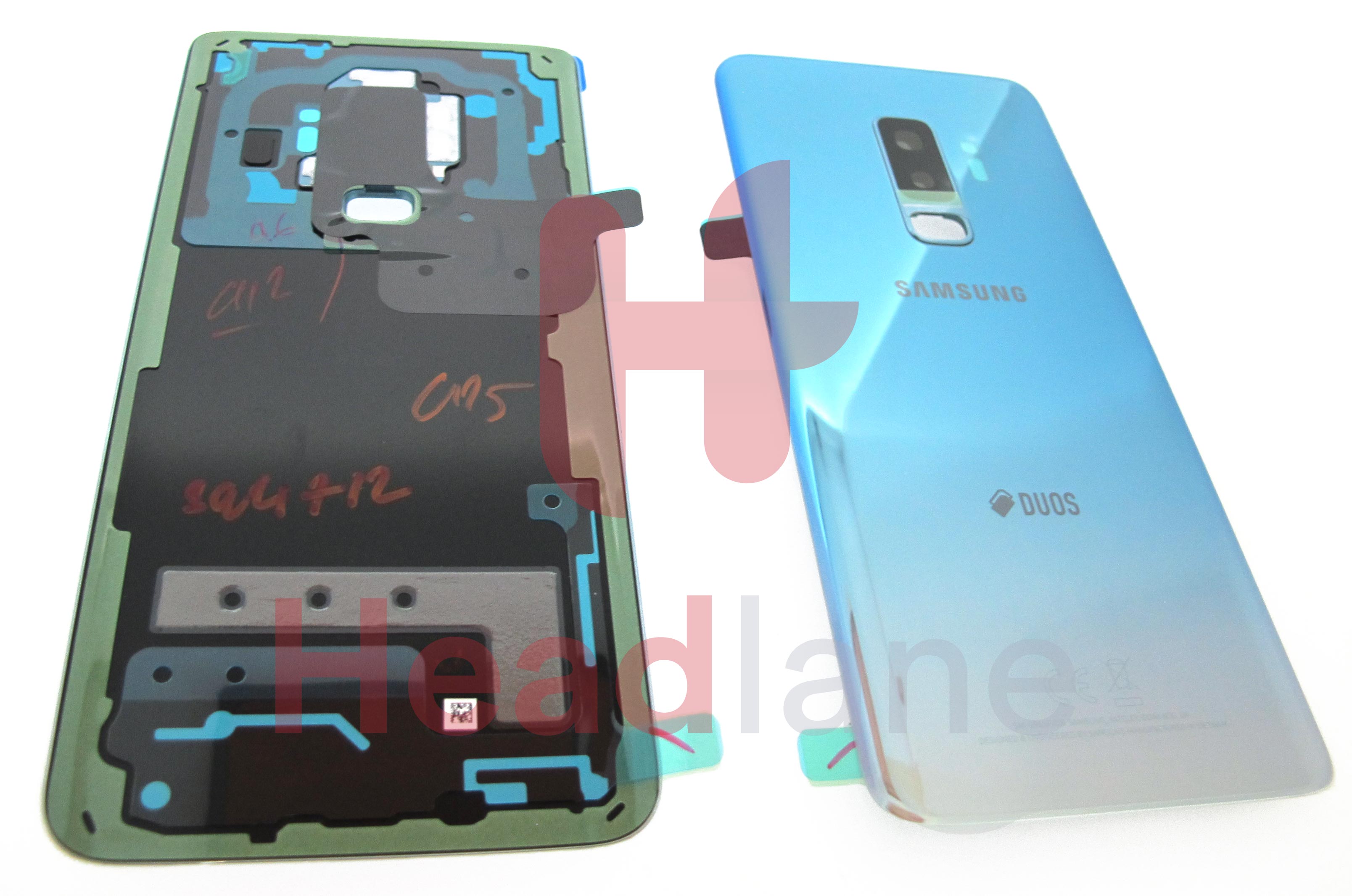 Samsung SM-G965F Galaxy S9+ Hybrid SIM Battery Cover - Polaris Blue