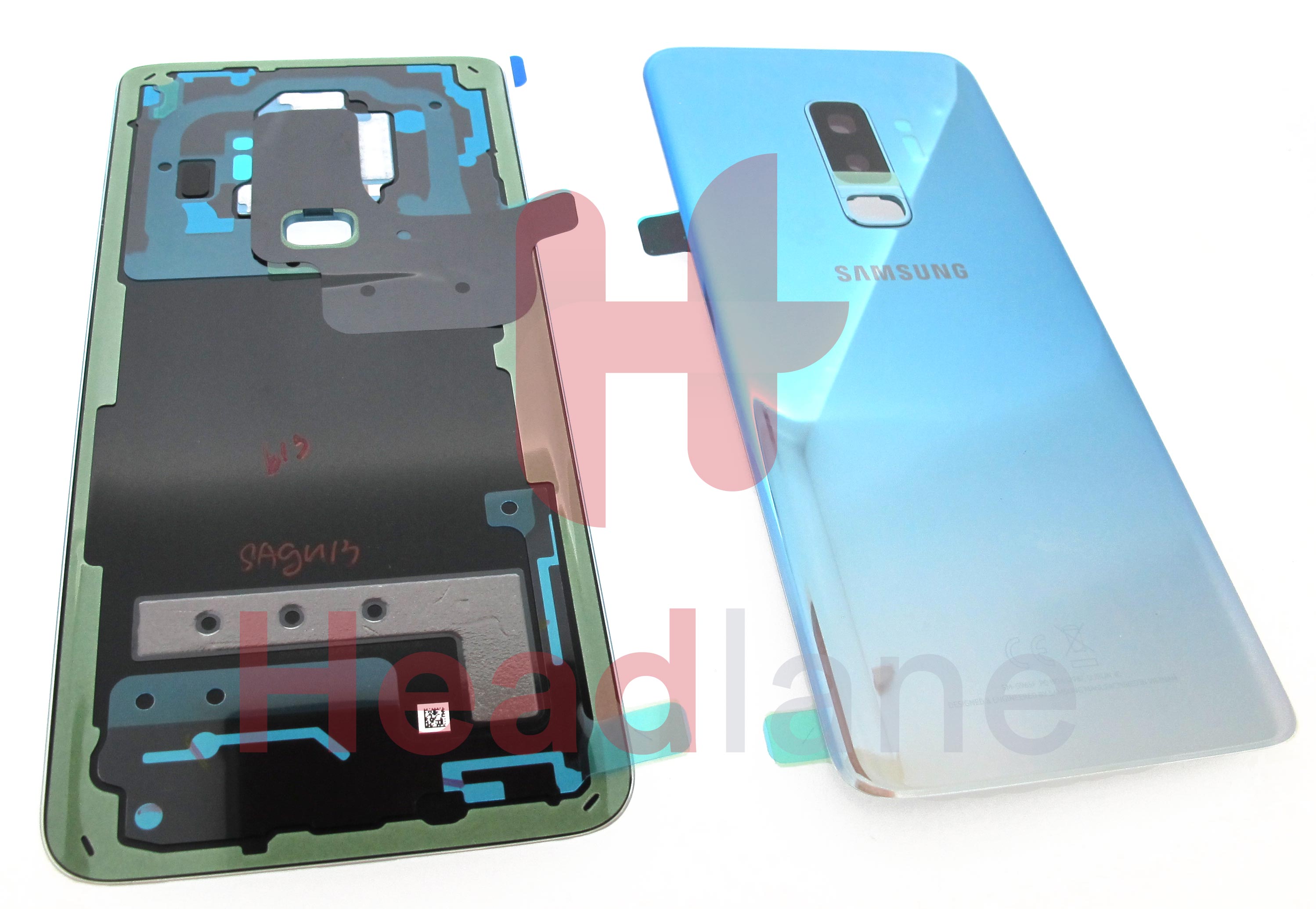 Samsung SM-G965F Galaxy S9+ Single SIM Battery Cover - Polaris Blue