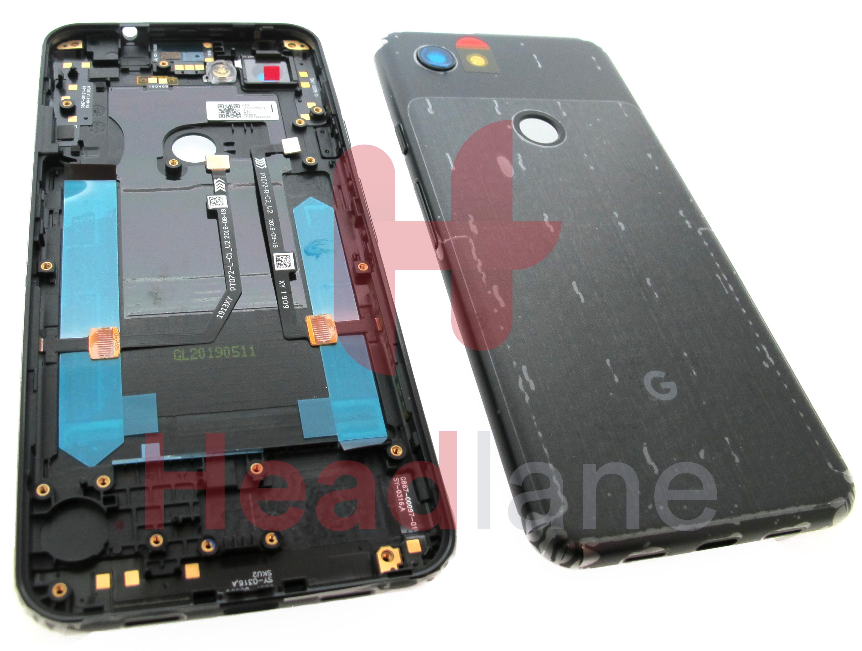 Google Pixel 3a Back / Battery Cover - Jet Black