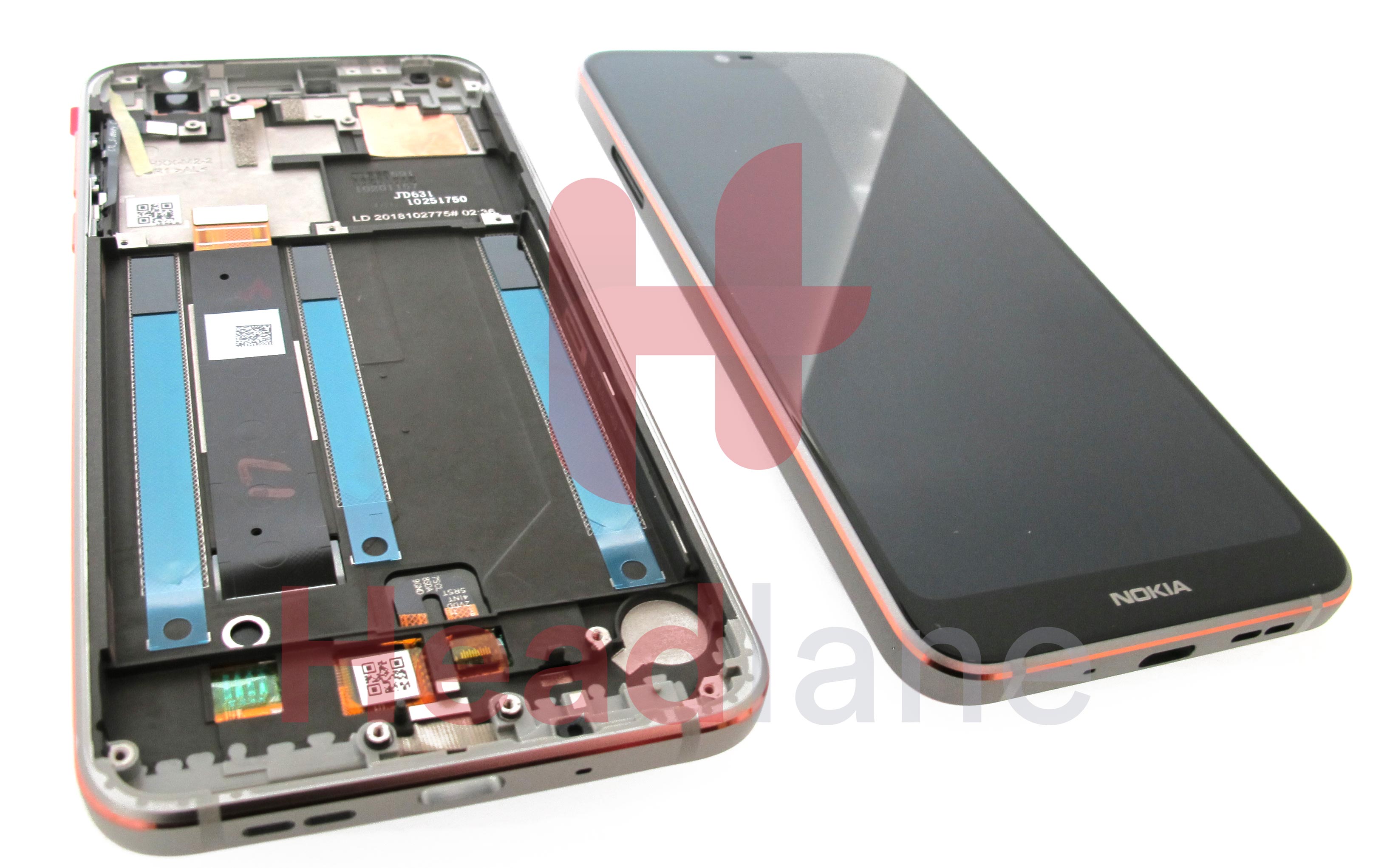 Nokia 7.1 TA-1100 TA-1095 LCD Display / Screen + Touch - Steel