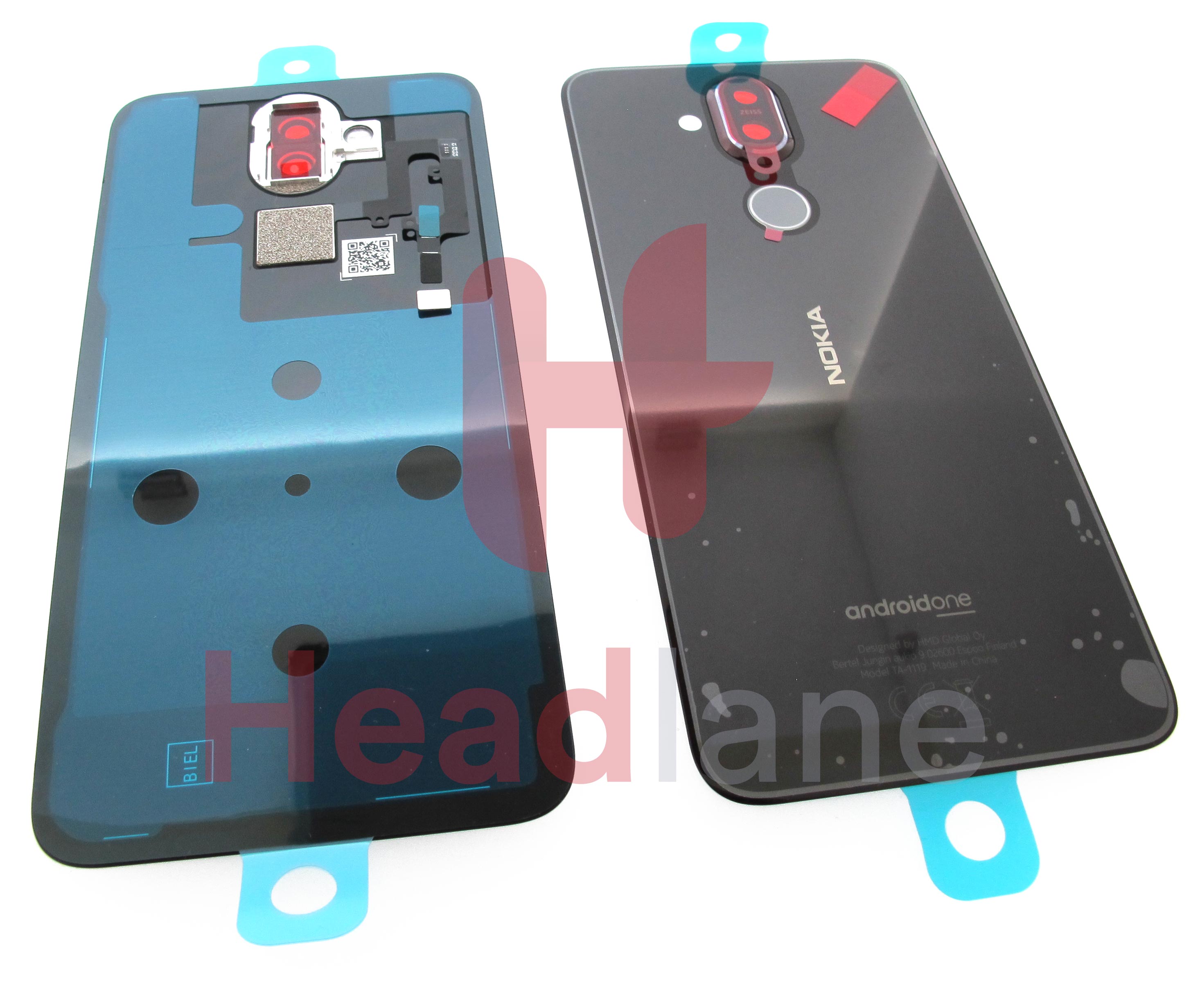 Nokia TA-1119 (Dual SIM) 8.1 Back / Battery Cover - Steel