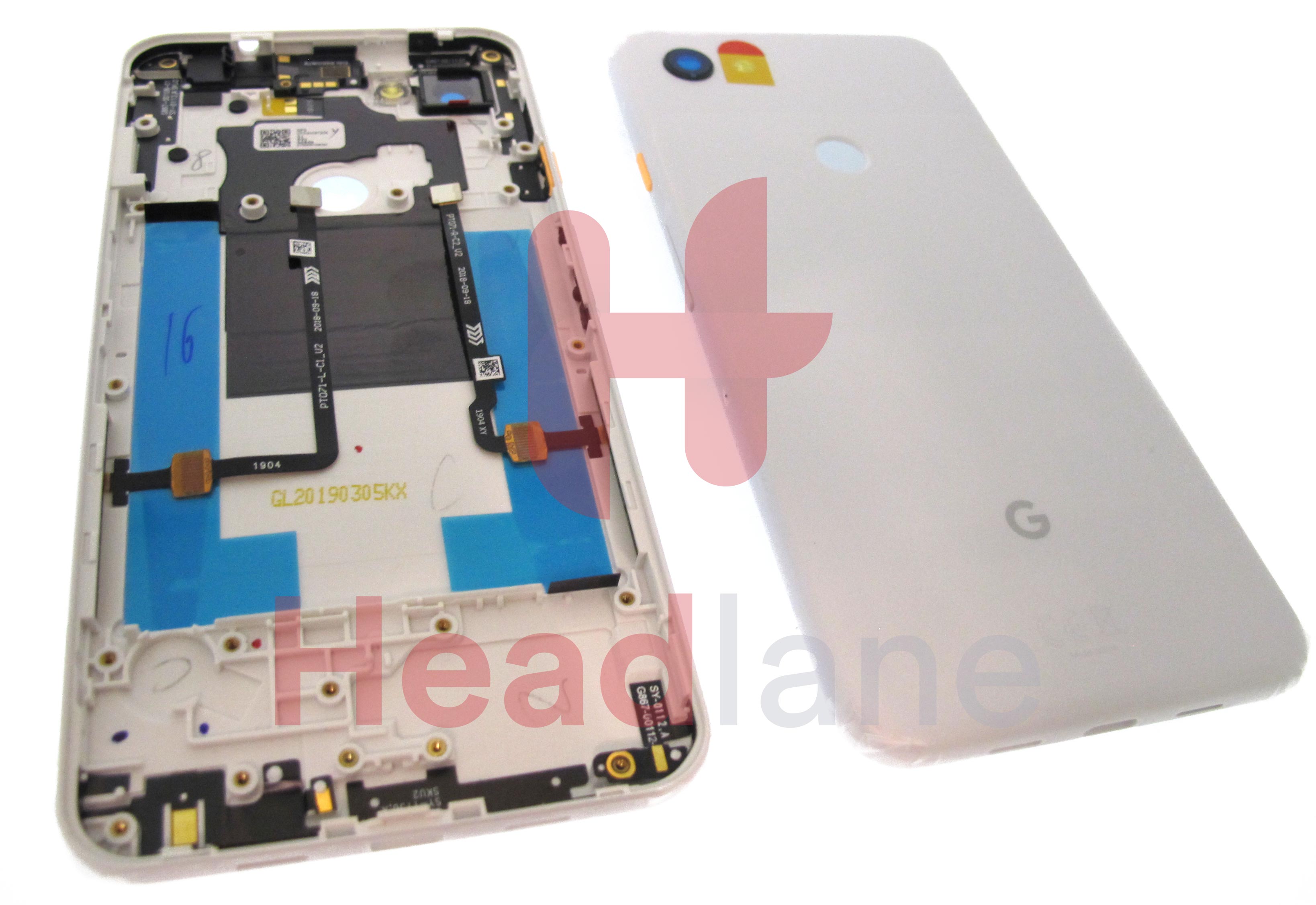 Google Pixel 3a XL Back / Battery Cover - Clearly White