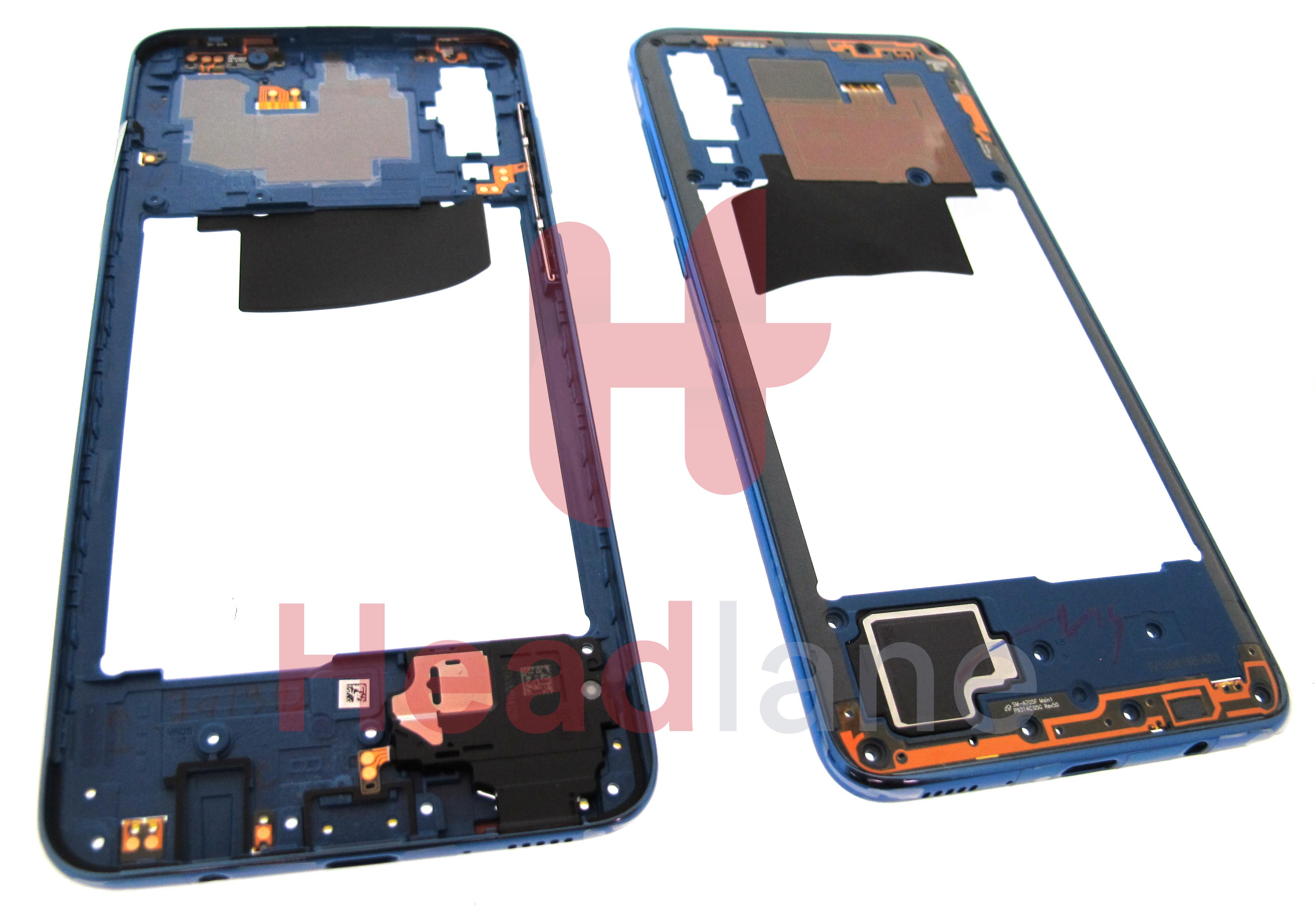 Samsung SM-A705 Galaxy A70 Middle Cover / Chassis - Blue
