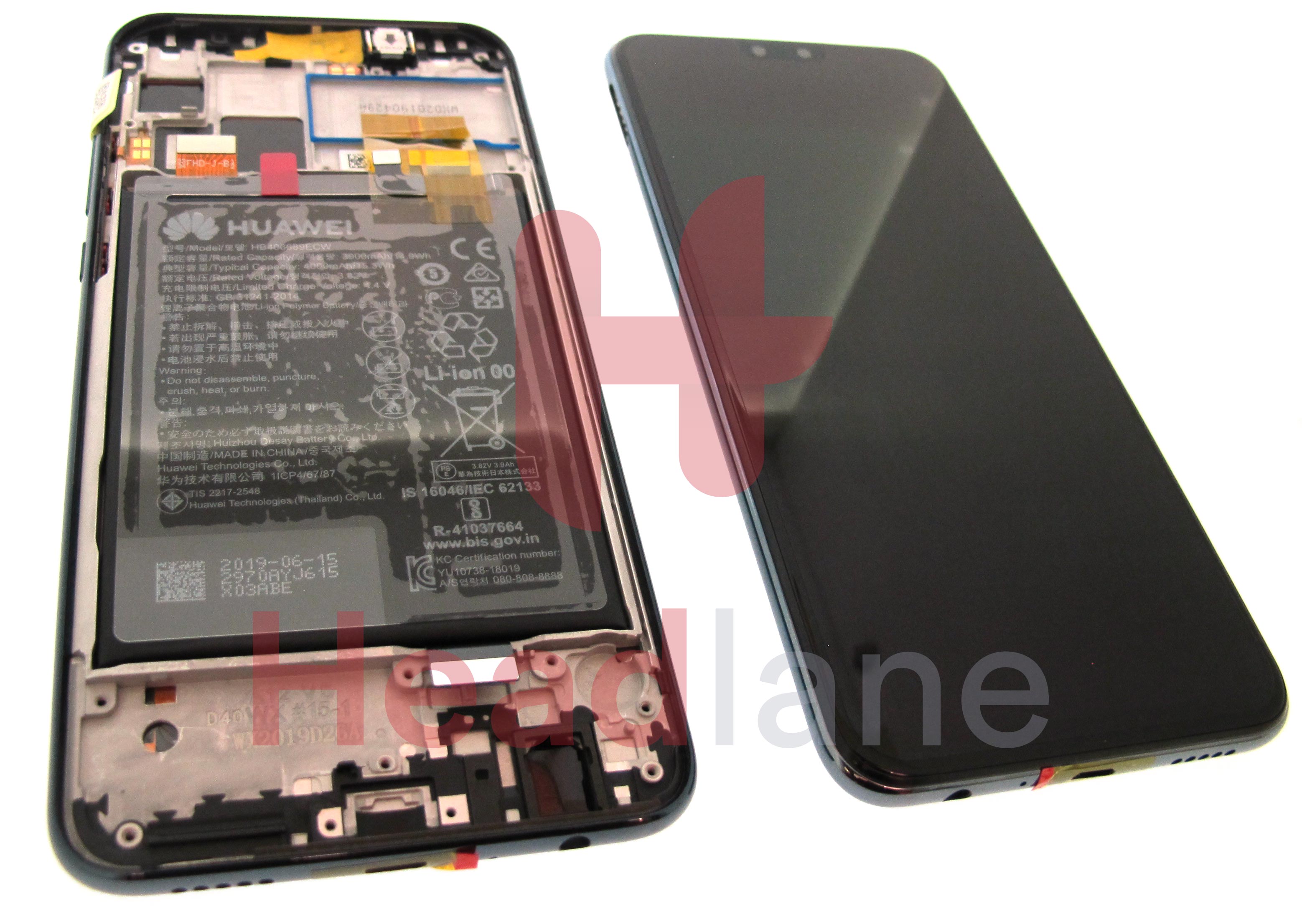 Huawei Y9 (2019) LCD Display / Screen + Touch + Battery - Black