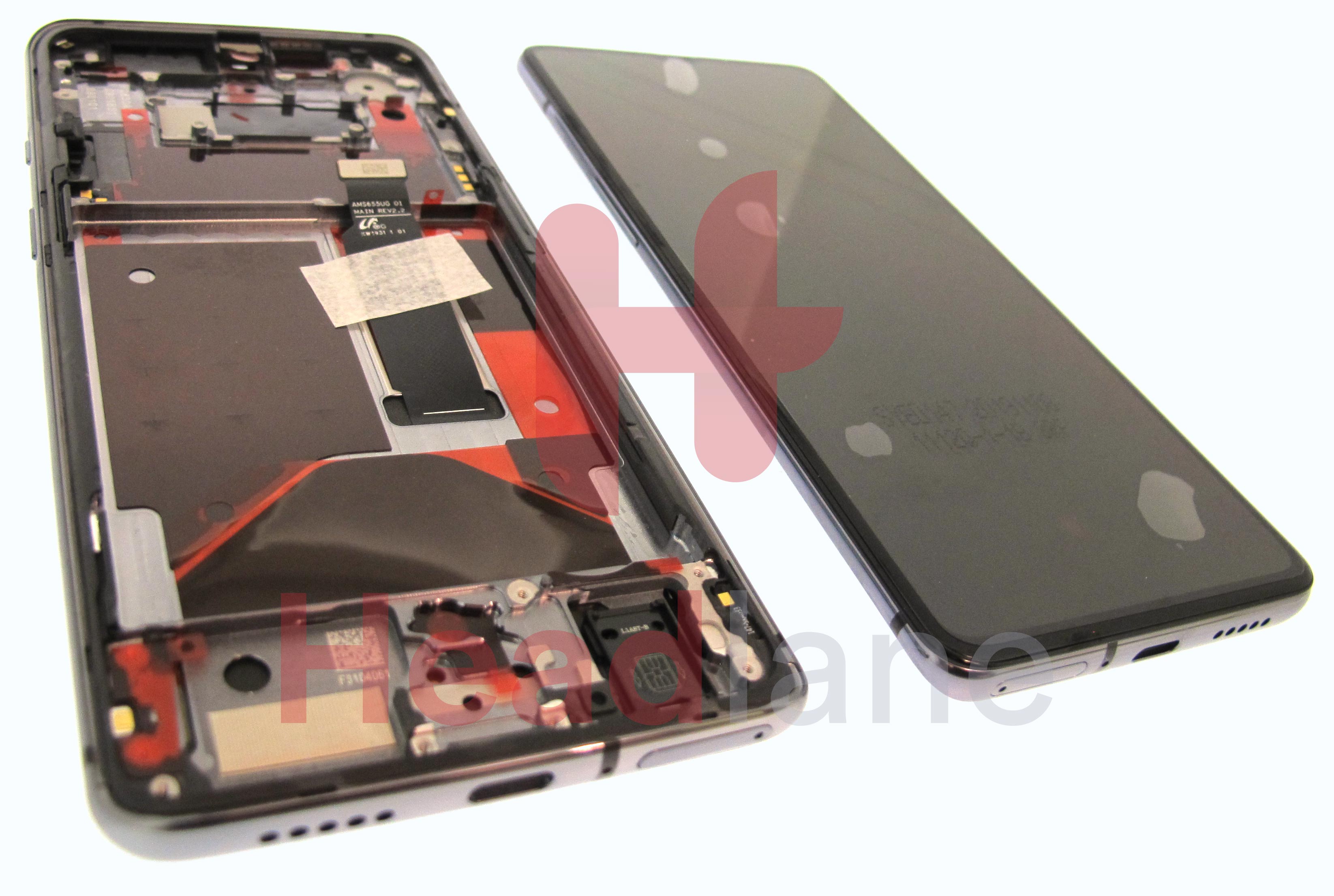 OnePlus 7T LCD Display / Screen + Touch - Frosted Silver