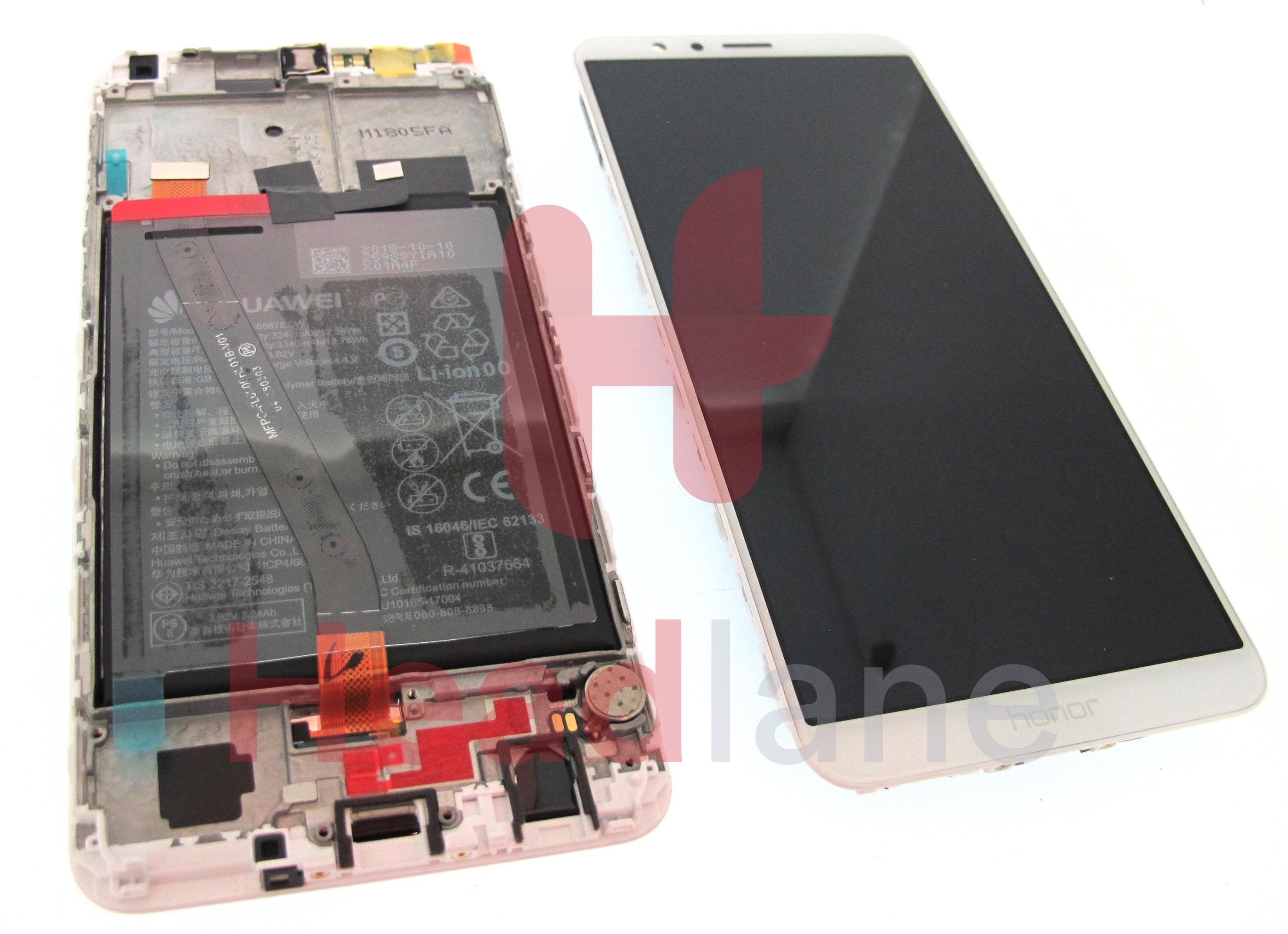 Huawei Honor 7X LCD Display / Screen + Touch + Battery - White