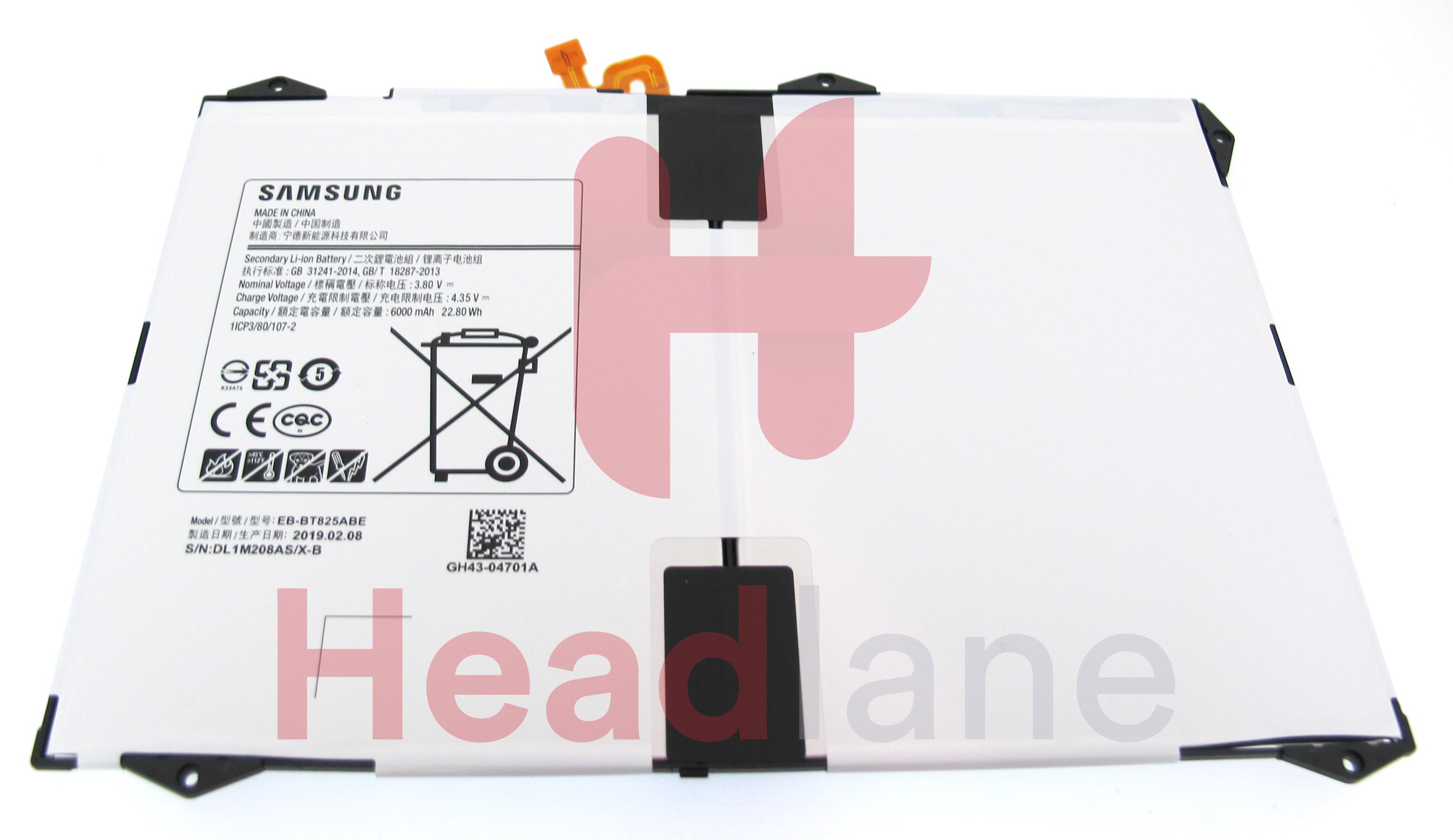 Samsung SM-T820 T825 Galaxy Tab S3 9.7" EB-BT825ABE Internal Battery