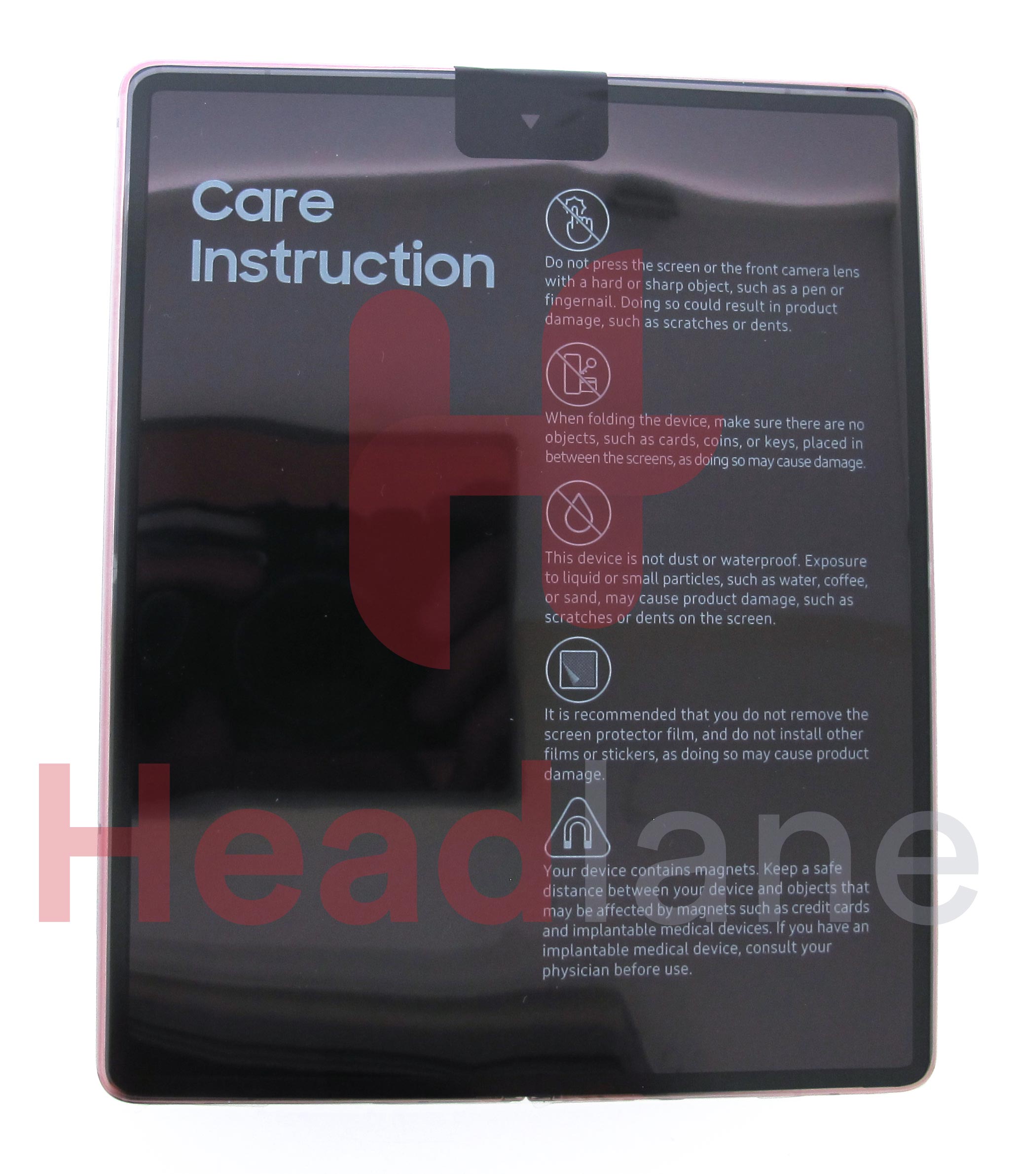 Samsung SM-F916 Galazy Z Fold2 5G LCD Display / Screen + Touch - Mystic Bronze (Silver Hinge)