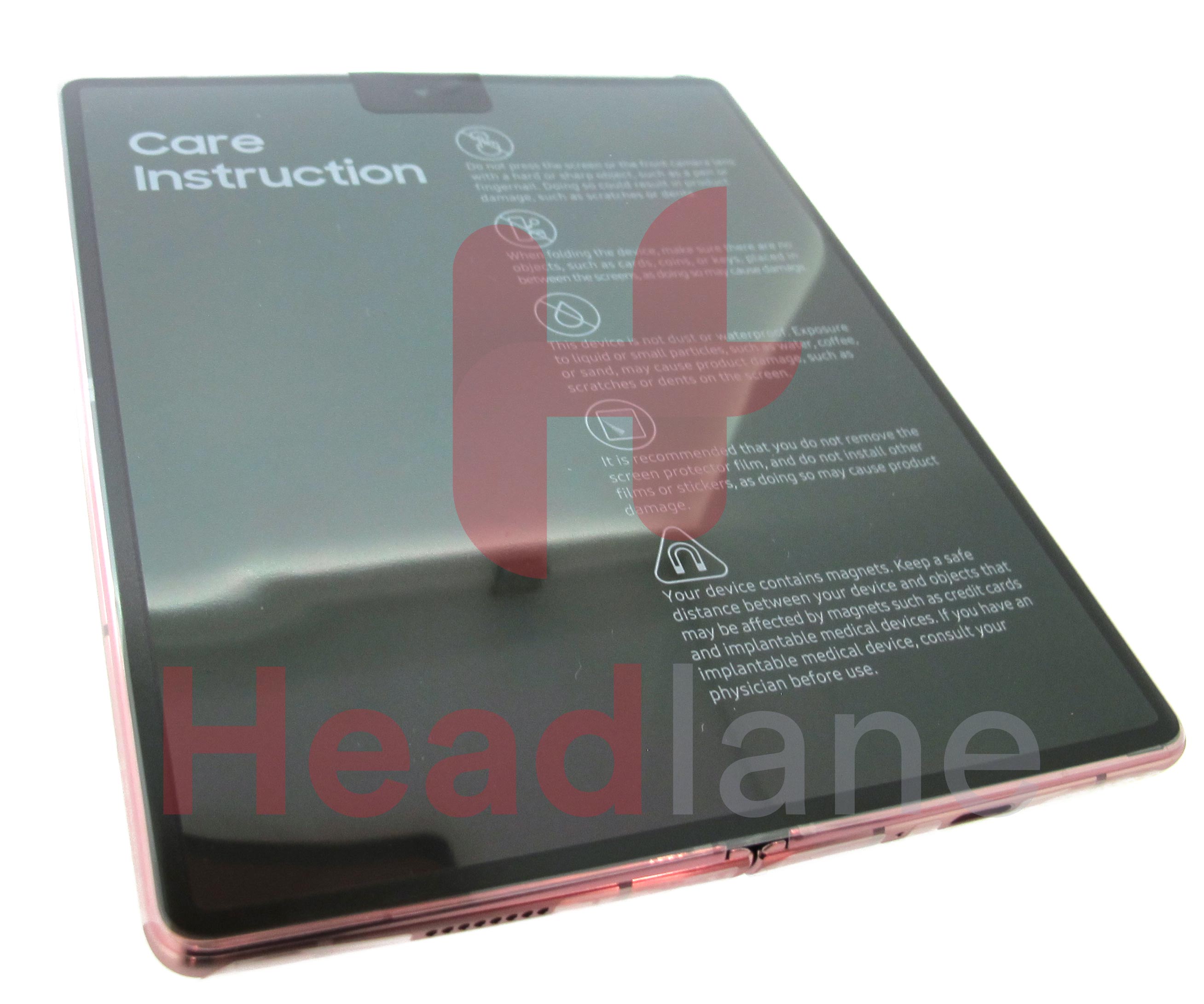 Samsung SM-F916 Galazy Z Fold2 5G LCD Display / Screen + Touch - Mystic Bronze (Silver Hinge)