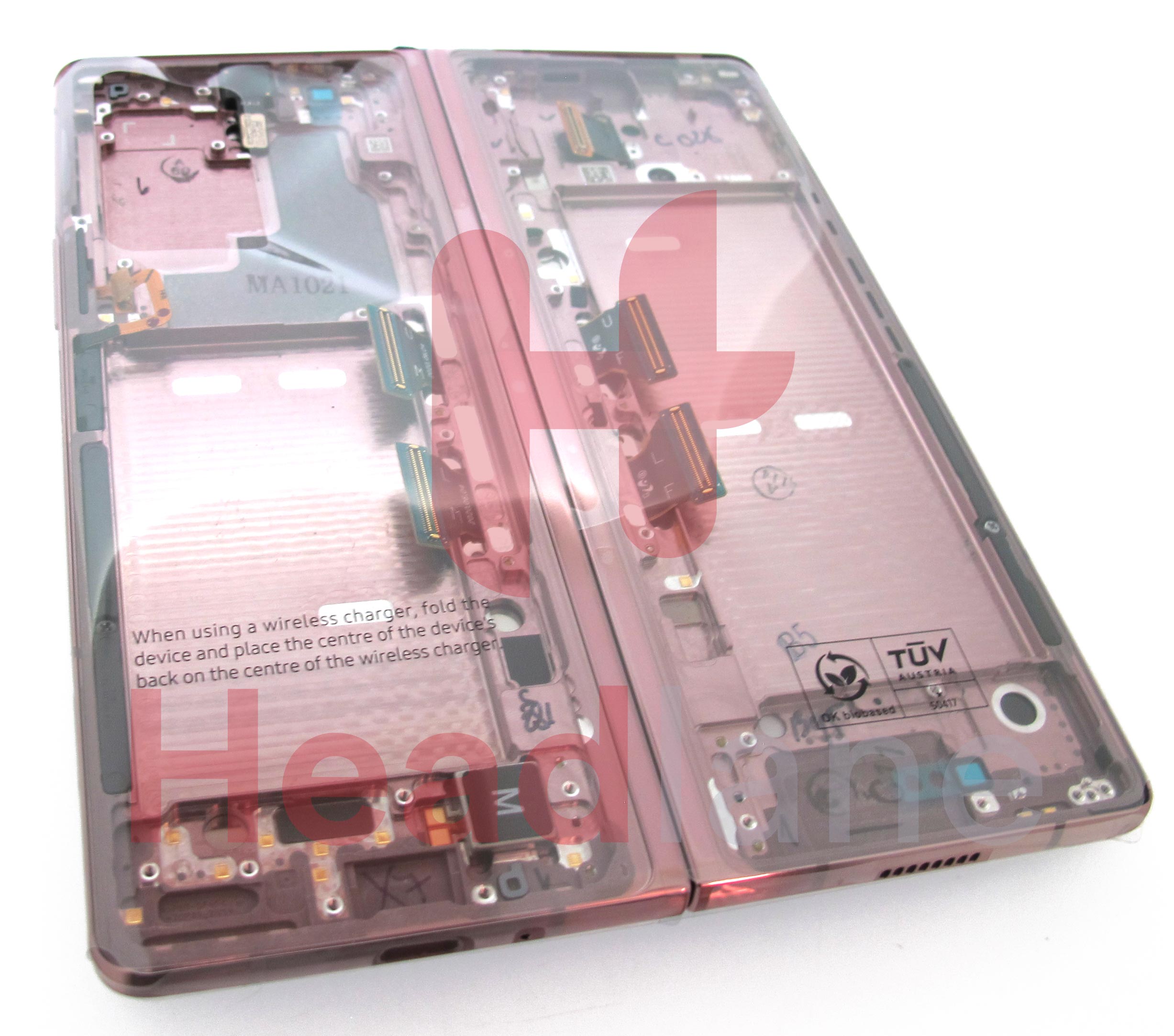 Samsung SM-F916 Galazy Z Fold2 5G LCD Display / Screen + Touch - Mystic Bronze (Silver Hinge)