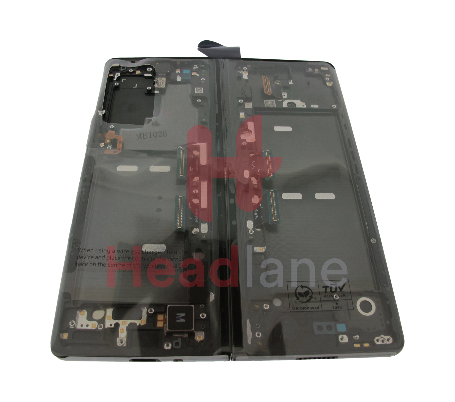 Samsung SM-F916 Galaxy Z Fold2 5G LCD Display / Screen + Touch - Mystic Black (Gold Hinge)