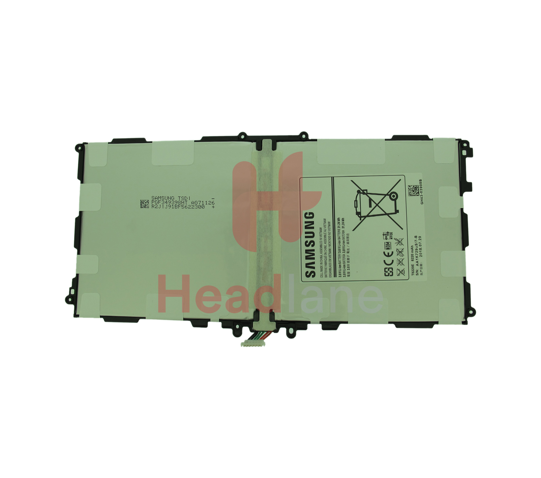 Samsung BATTERY-T8220E,8220MAH;T8220E,SM-P605,LI