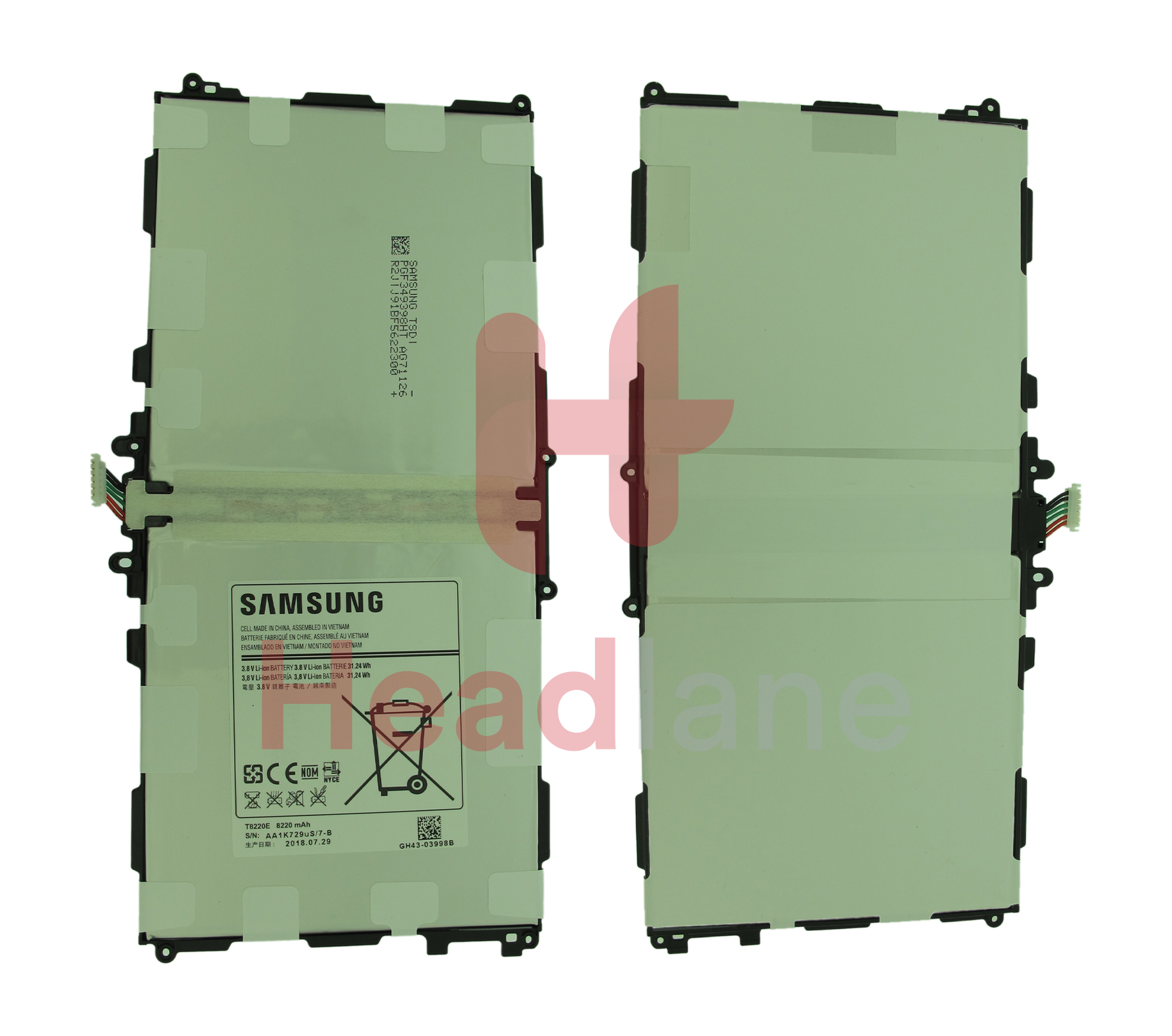 Samsung BATTERY-T8220E,8220MAH;T8220E,SM-P605,LI