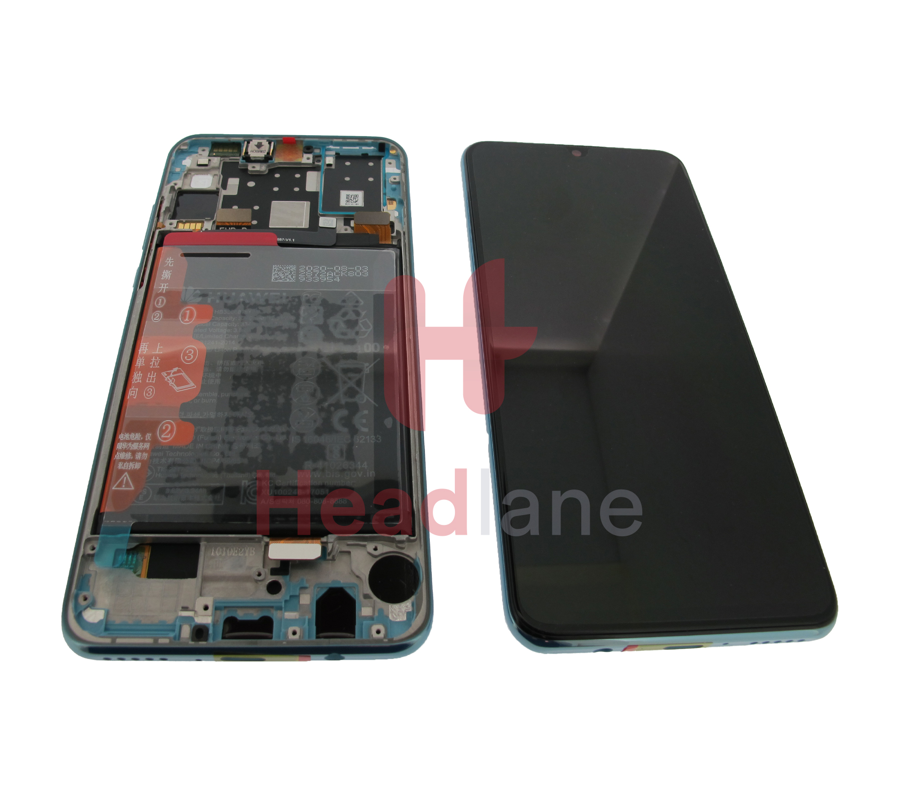 Huawei P30 Lite LCD Display / Screen + Touch + Battery Assembly - Breathing Crystal