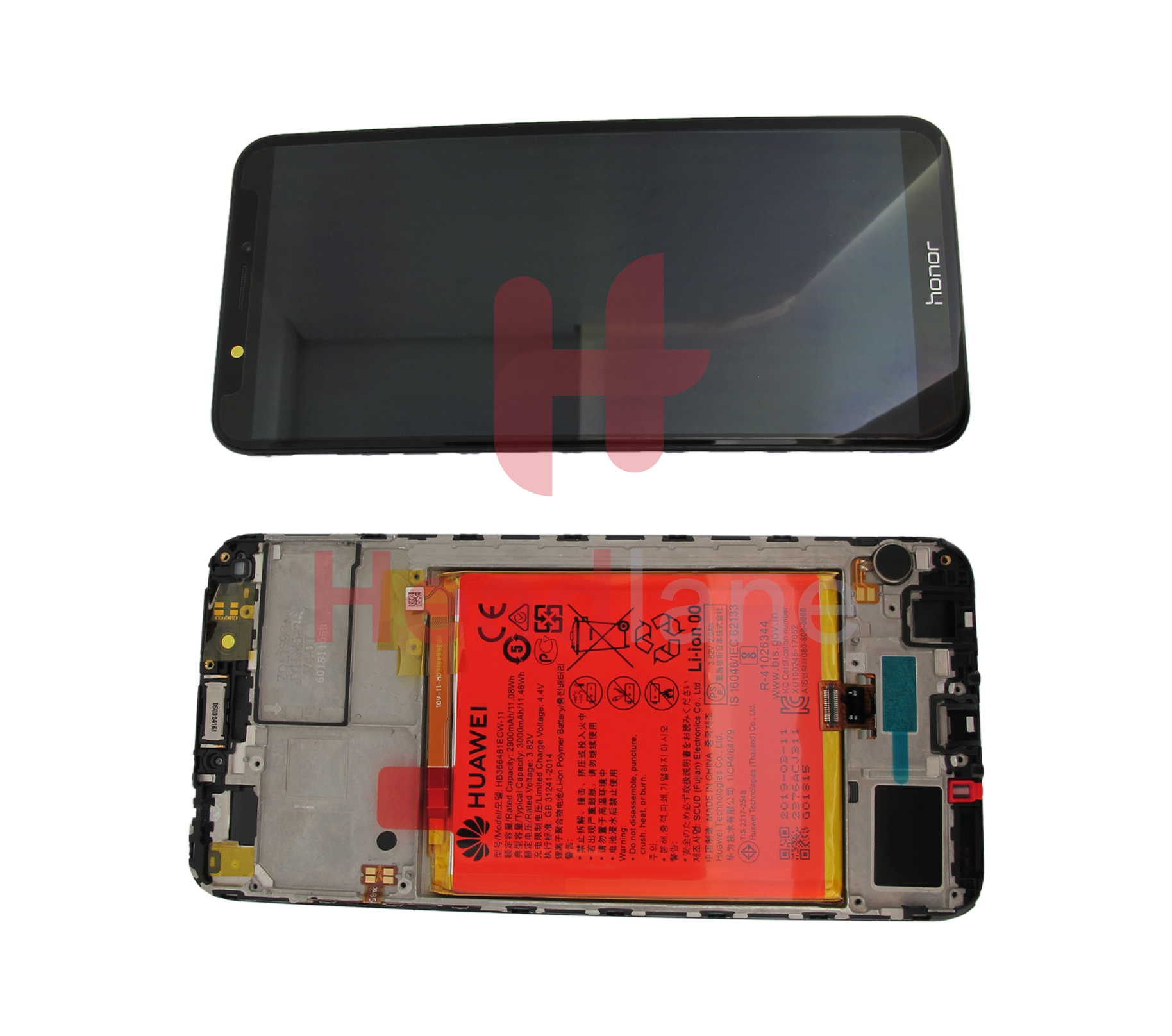 Huawei Honor 7C LCD Display / Screen + Touch + Battery - Black