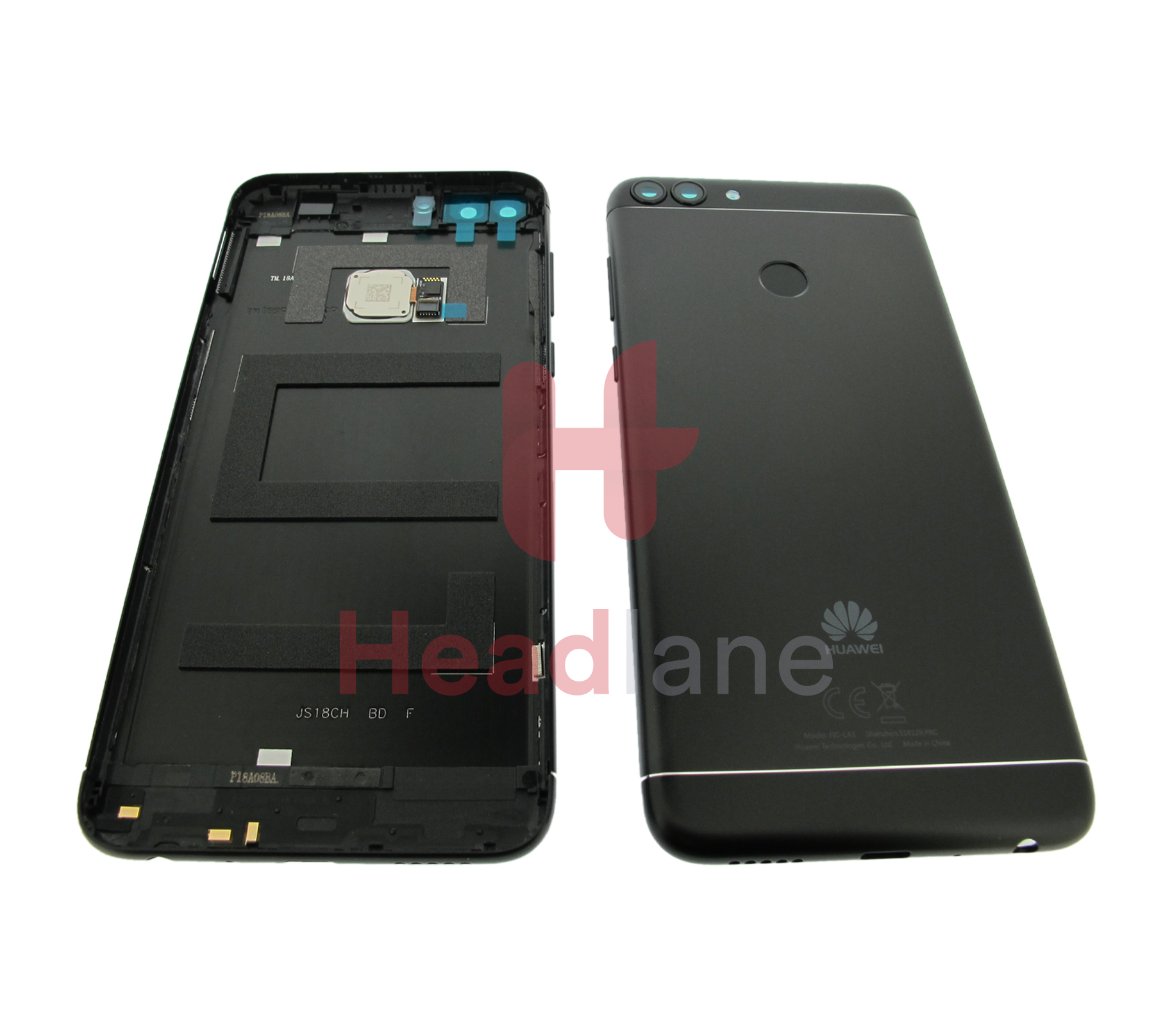 Huawei P Smart Battery Cover + Fingerprint Sensor - Black