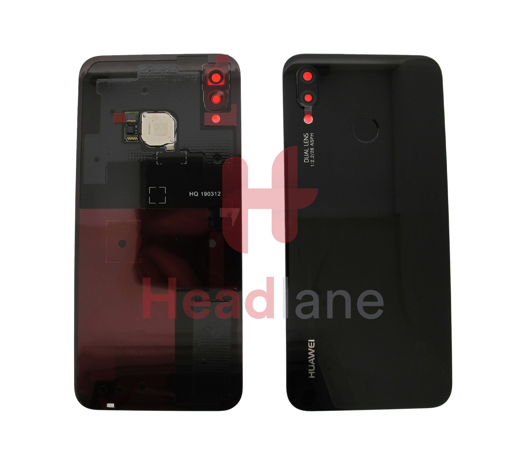 Huawei P20 Lite Back / Battery Cover - Black