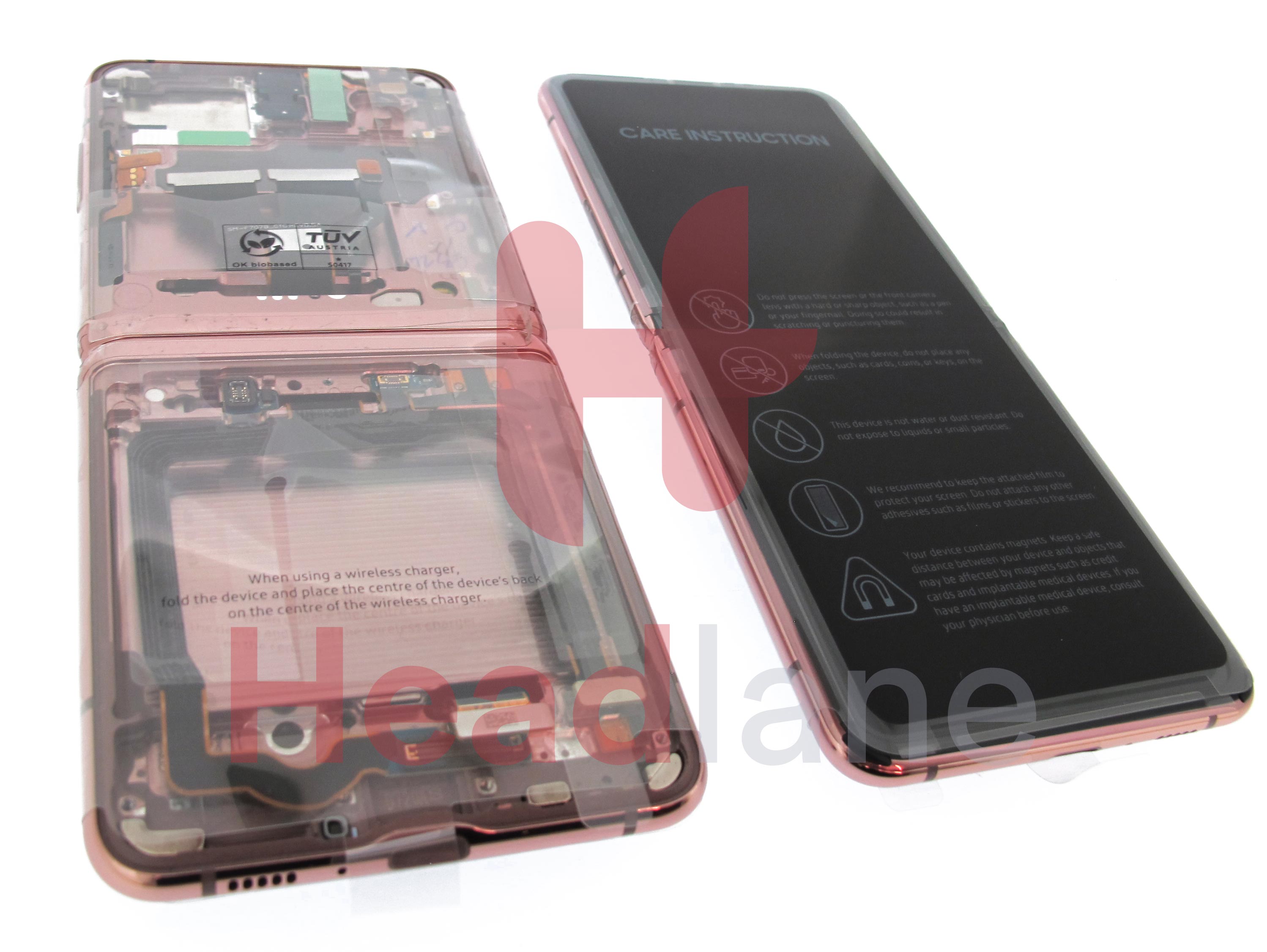 Samsung SM-F707 Galaxy Z Flip 5G LCD Display / Screen + Touch - Mystic Bronze