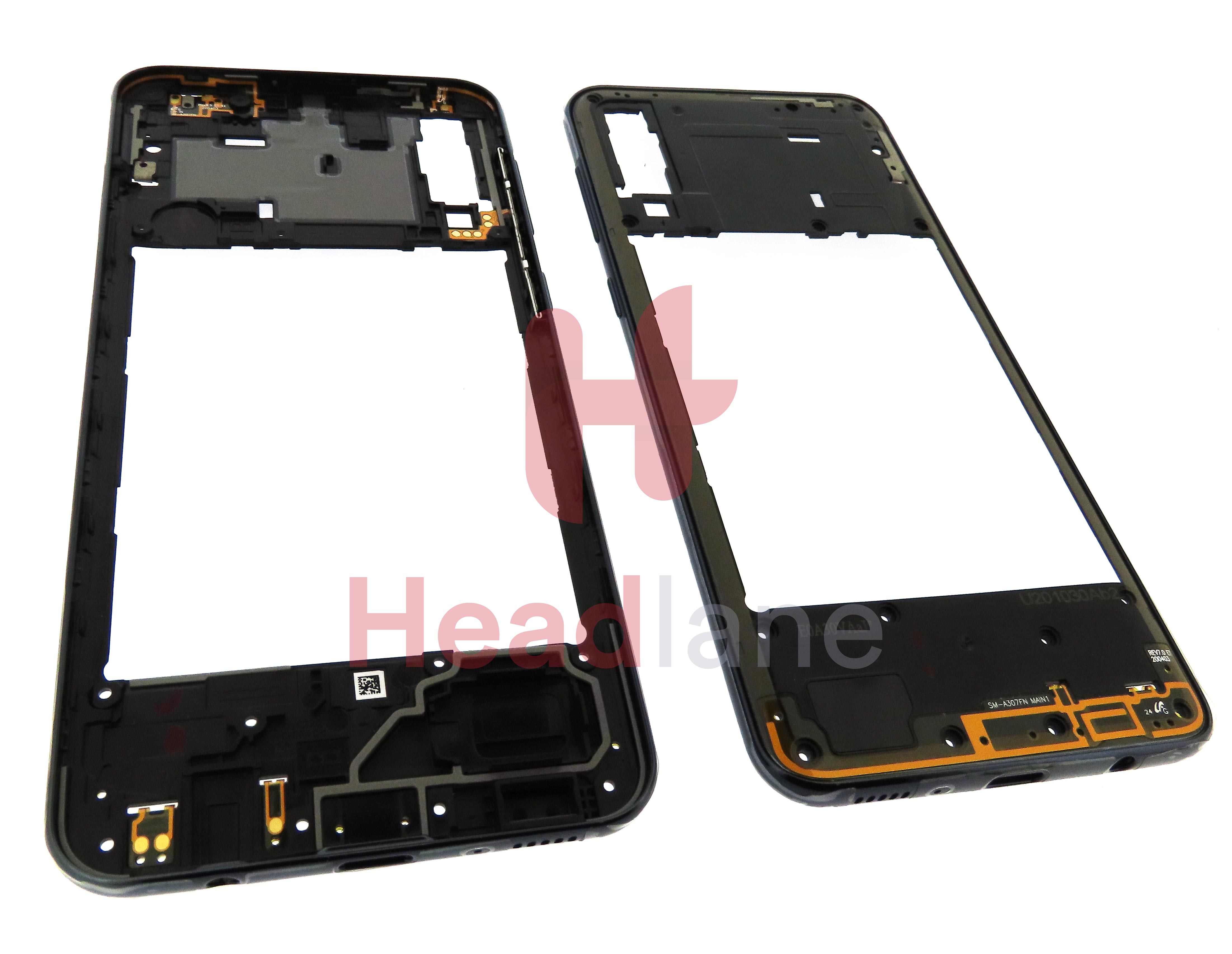 Samsung SM-A307 Galaxy A30s Middle Cover / Chassis - Black